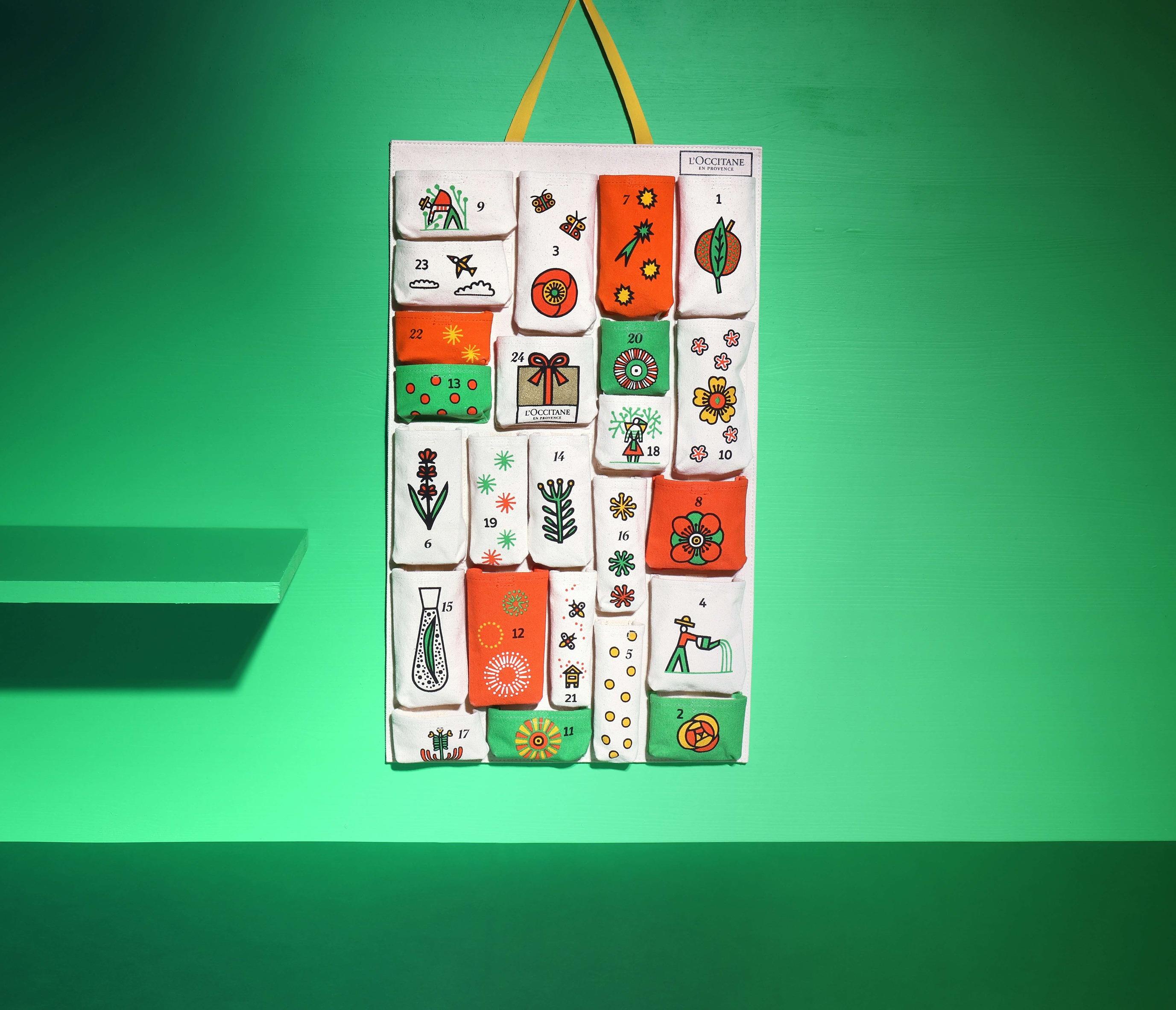 聖誕倒數月曆2022|L'OCCITANE 聖誕倒數環保日曆 $790 (價值$1,150)