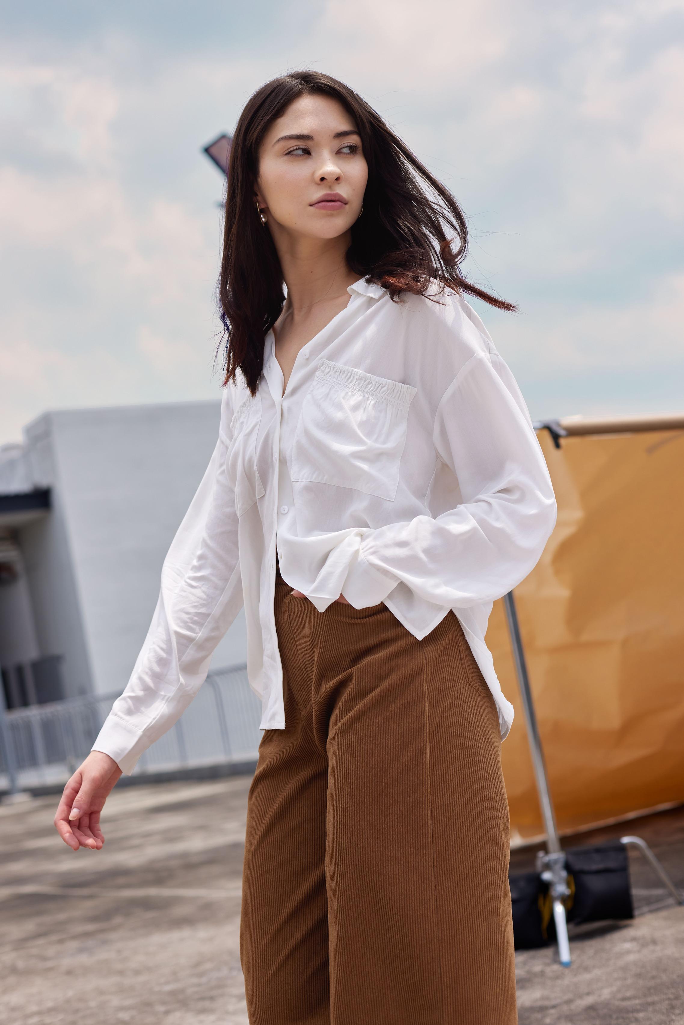 Audria Patch Pocket Button Down Shirt $309