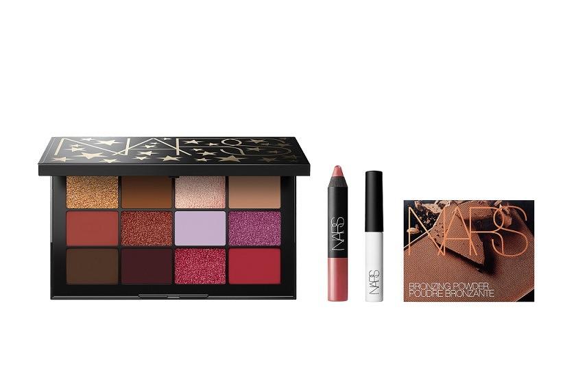 NARS 限量版 STARGAZE 眼影套裝 $520 (價值$2,068) .限量版STARGAZE 眼影組合 .迷你防暈染眼影底霜 .迷你絲緞亮澤唇膏筆 .古銅粉體驗裝 (10月28日銅鑼灣店限定)