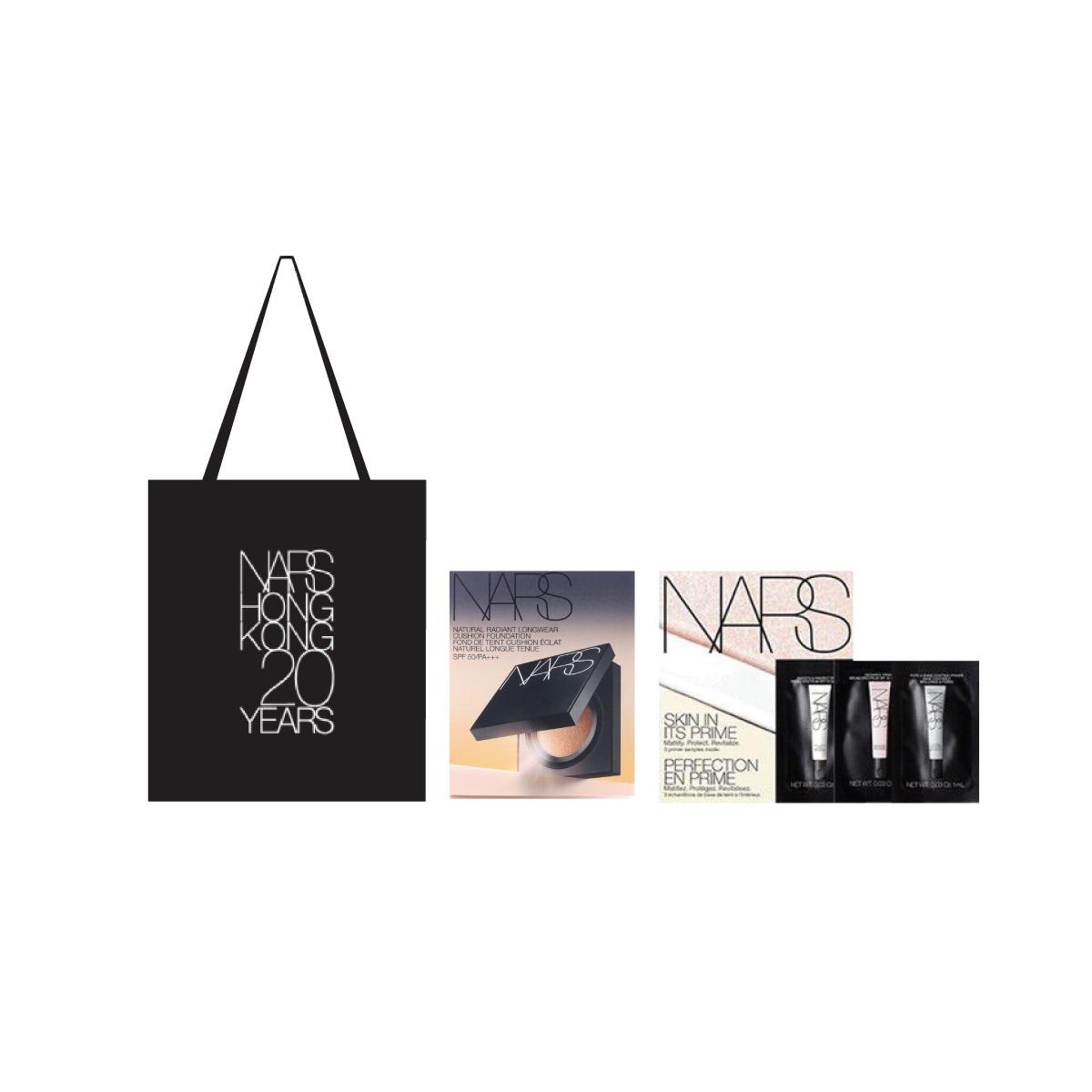 於網上率先登記參與「NARS HK 20 X POWERMATTE 魅唇限定店」,憑任何購物,即可獲得20周年Tote Bag及精美禮品2件。