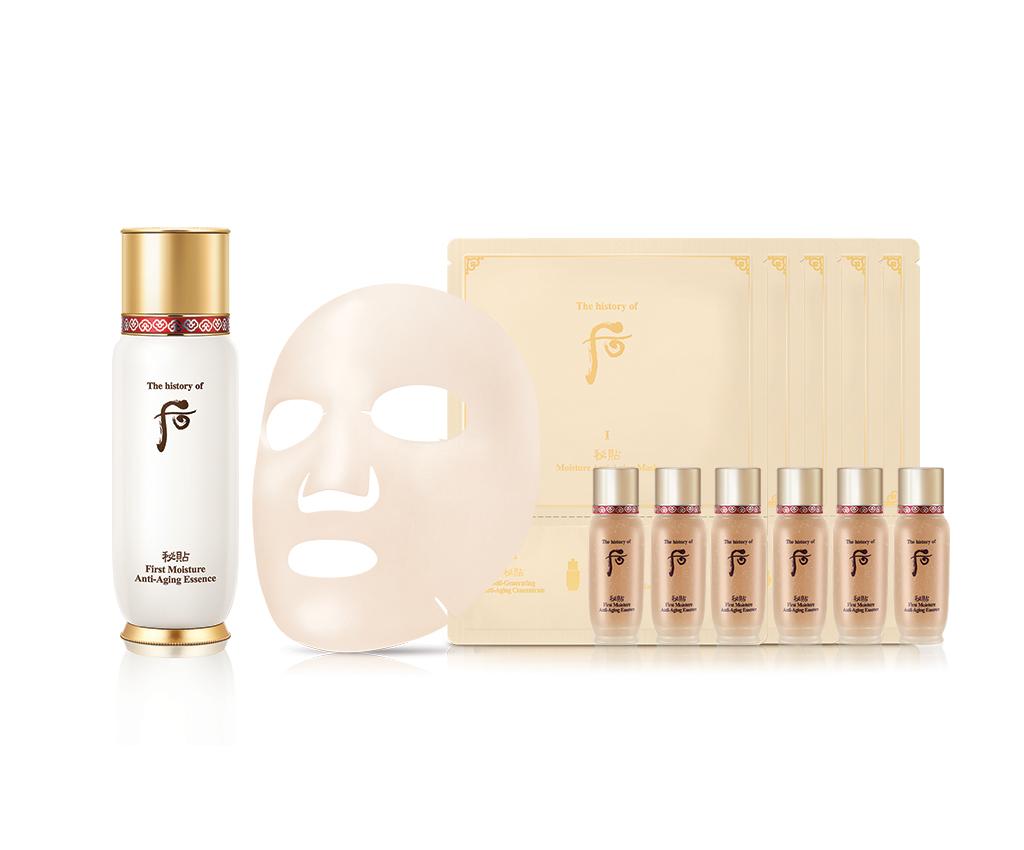 The history of Whoo 秘貼 循環精華套裝 $640 (價值$1,802) .秘貼 循環精華 90ml & 15ml x 6 .秘貼 循環面膜 5片 (10月12日起網店優先預售)