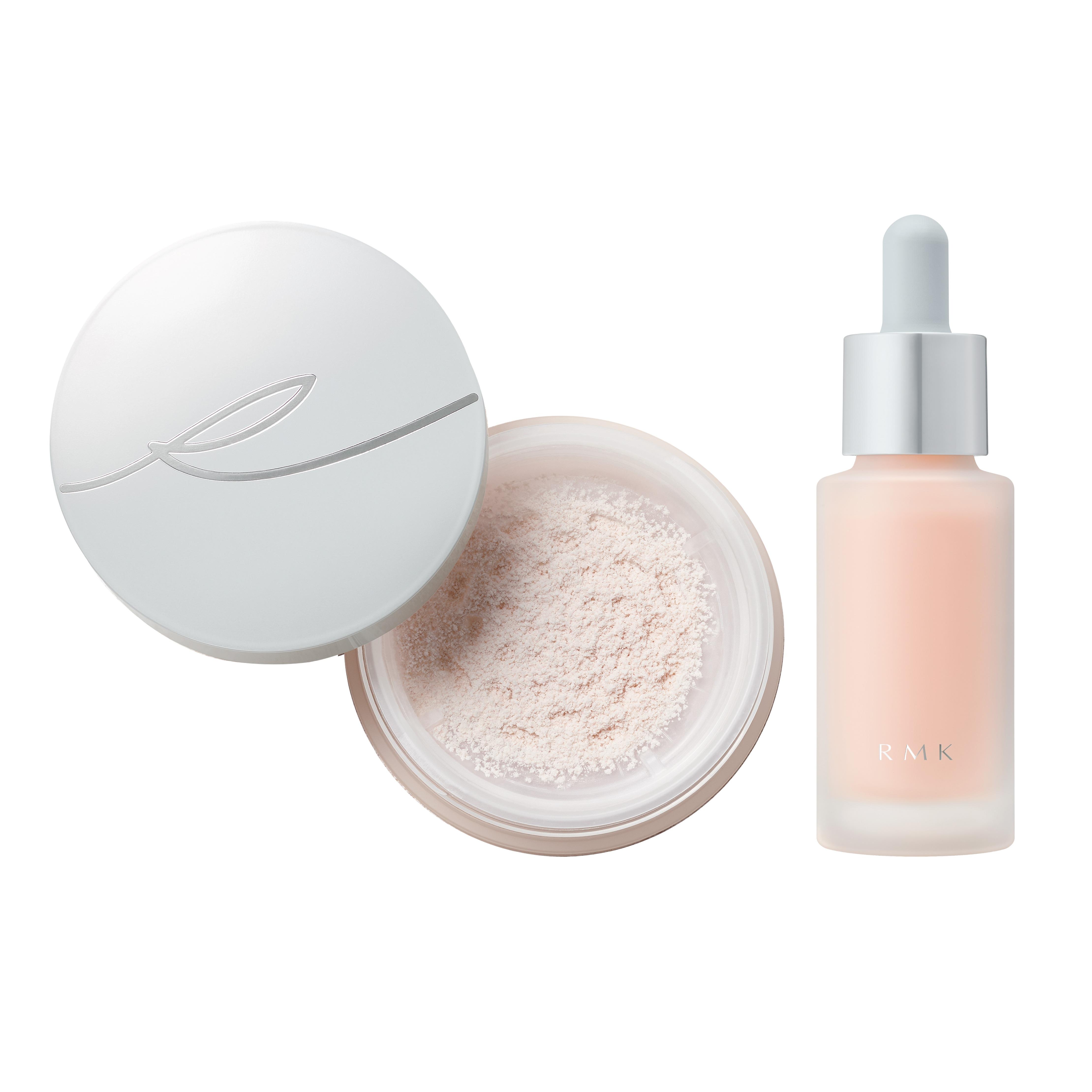 RMK 輕透霧感蜜粉套裝 $390 (價值$770) 51折 •輕透霧感蜜粉 •水漾調色粉底液20ml (貨裝) (指定色款) (Part 1-3 銅鑼灣店限定)