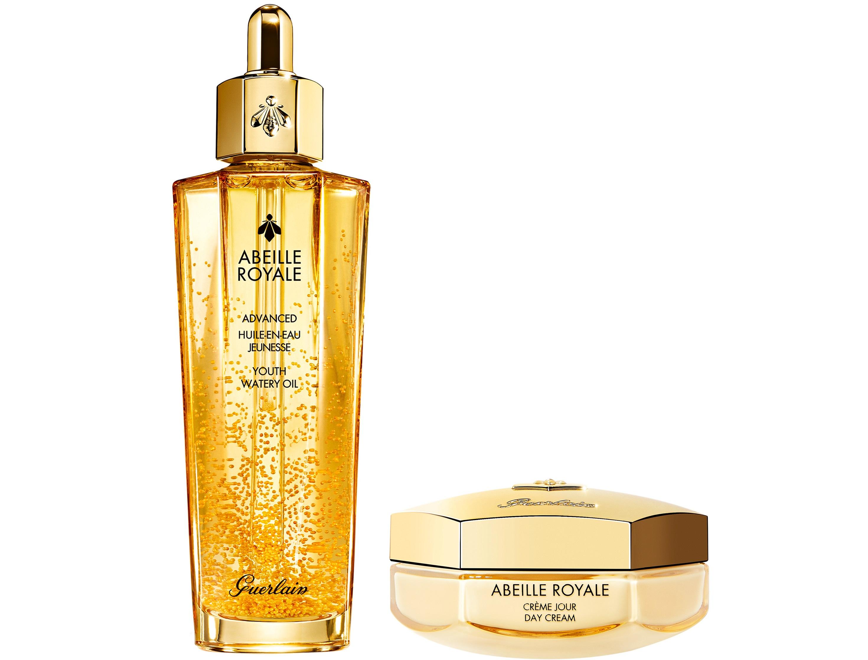 嬌蘭GUERLAIN 限量版殿級蜂皇升級版水凝黑蜂活肌蜜套裝 $1,730 (價值$2,930) .限量版殿級蜂皇升級版水凝黑蜂活肌蜜 100ml .緊緻日霜 50ml