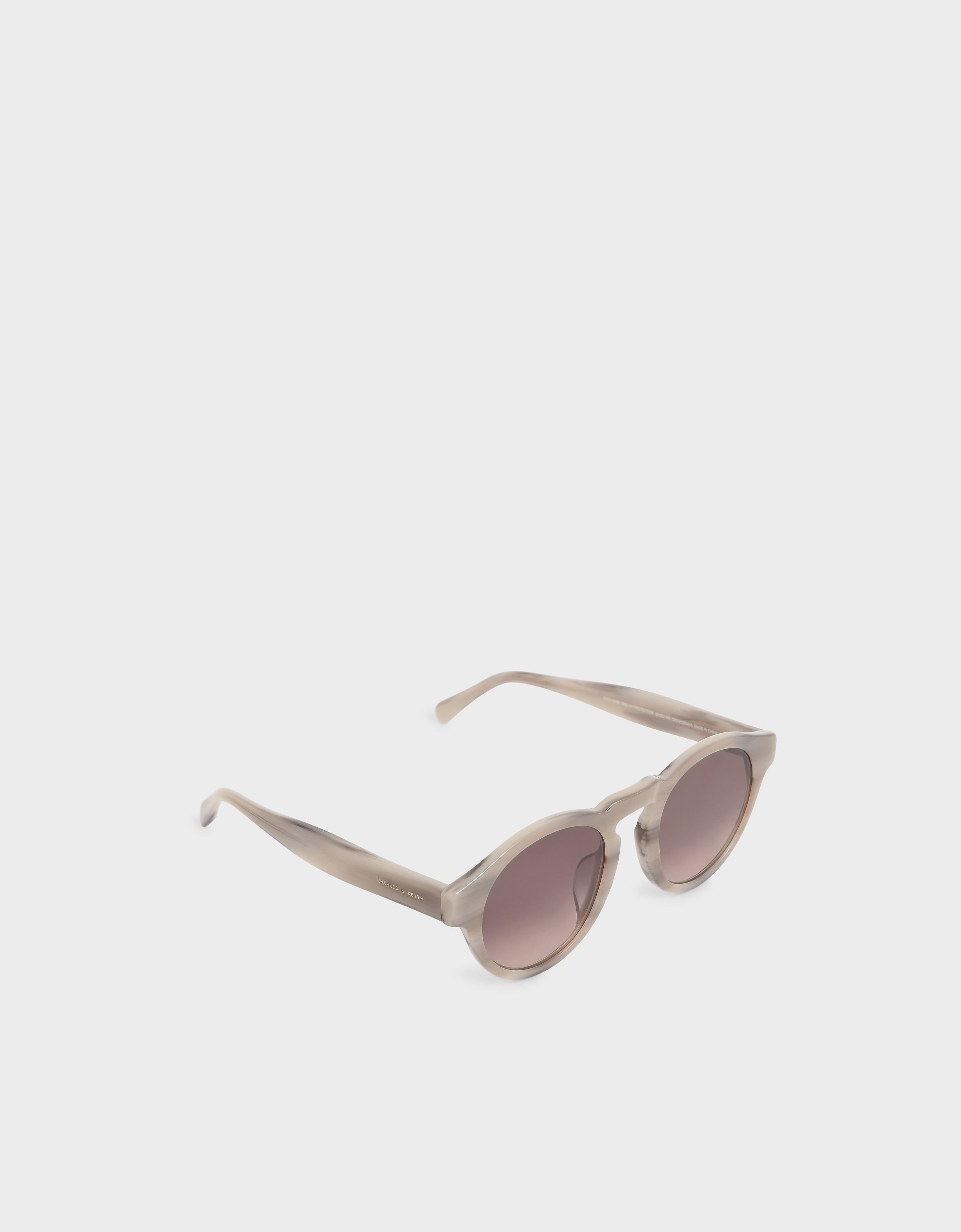 Striped Round Acetate Sunglasses $200 原價$439