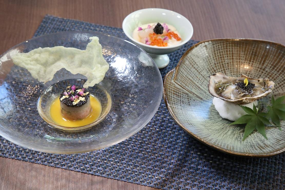 另外餐廳亦有推出嚐味套餐, 新張期間可以用$600升級加配30g Prunier 頂級魚子醬