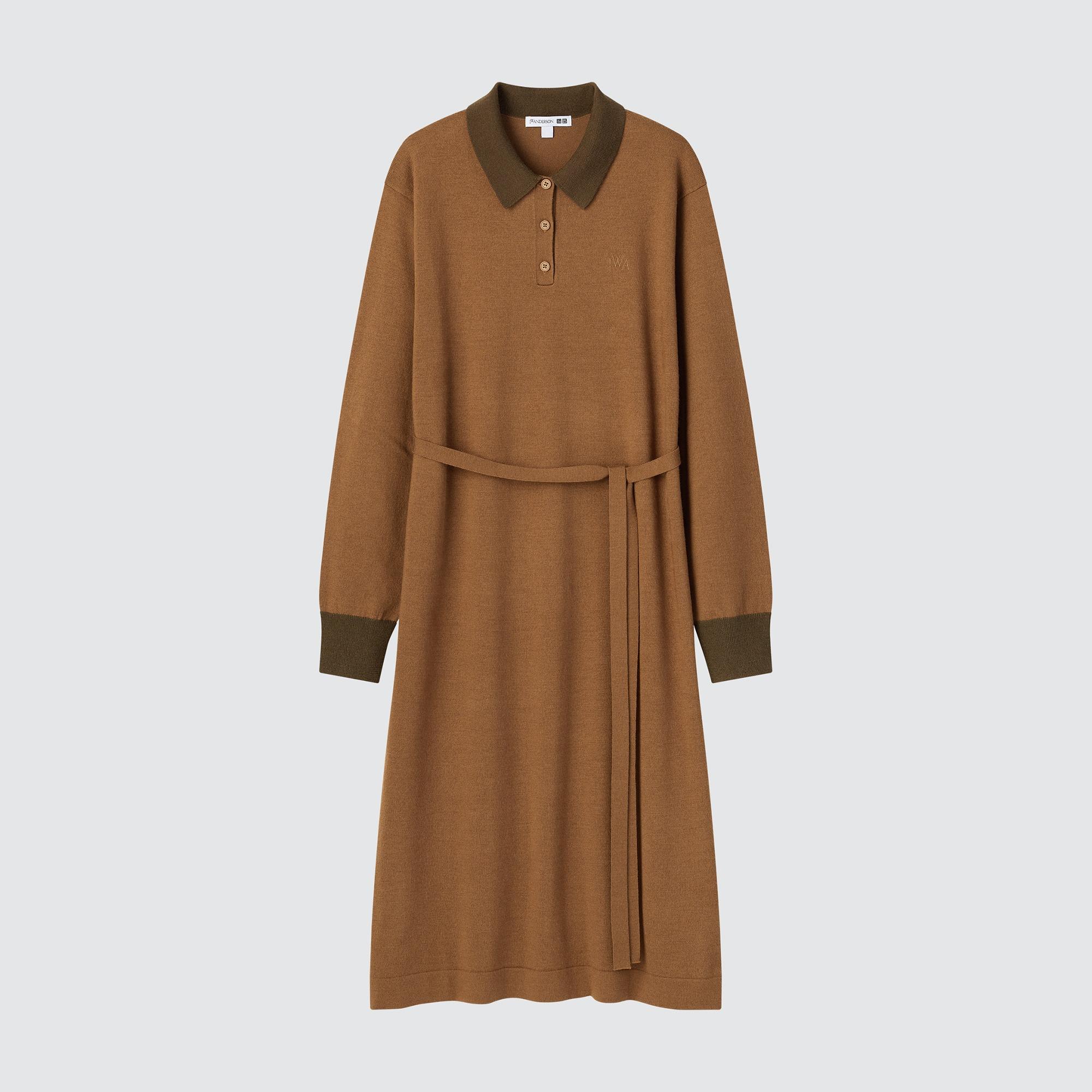 Merino 混紡 Polo 連身裙 $399