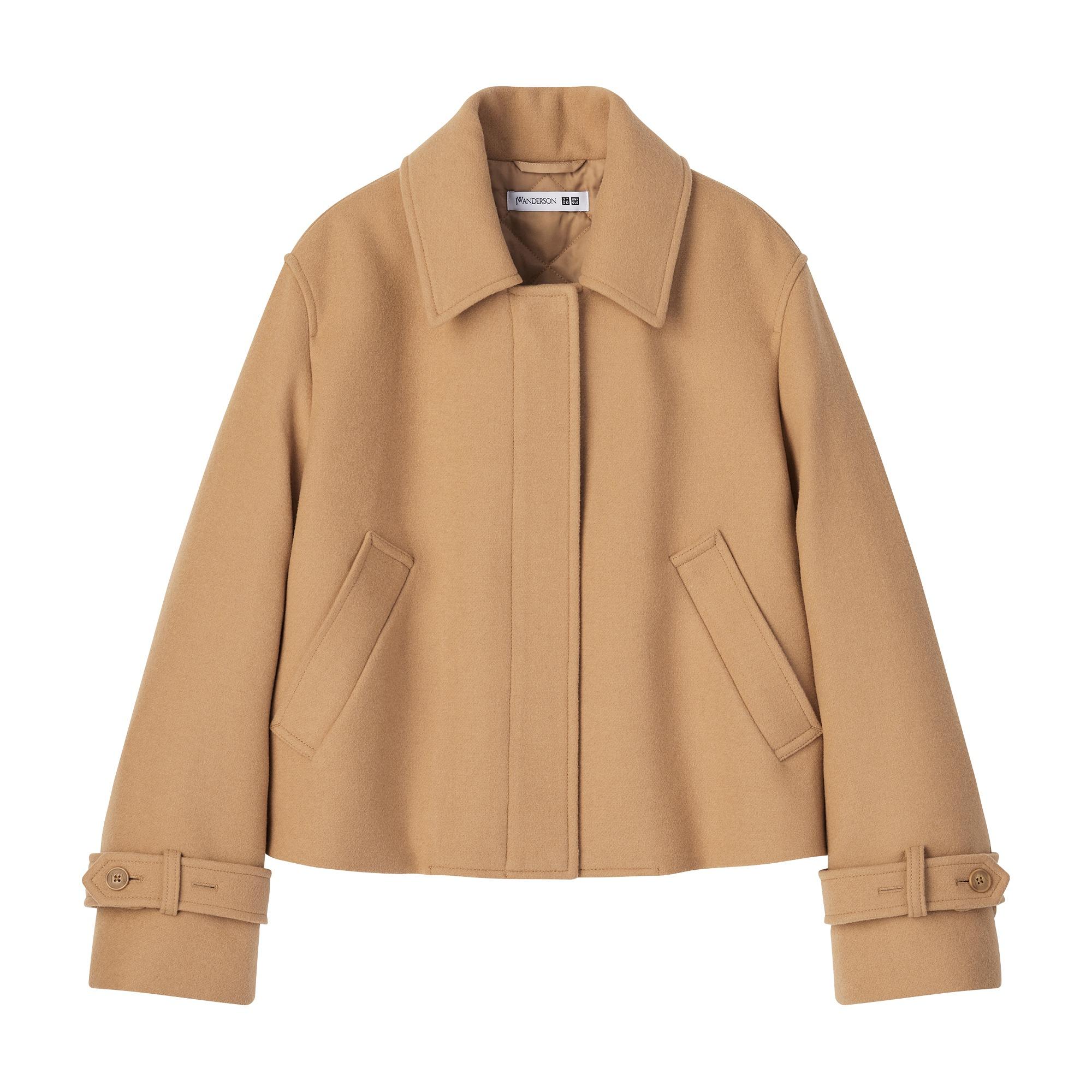 羊毛混紡短款外套 $799