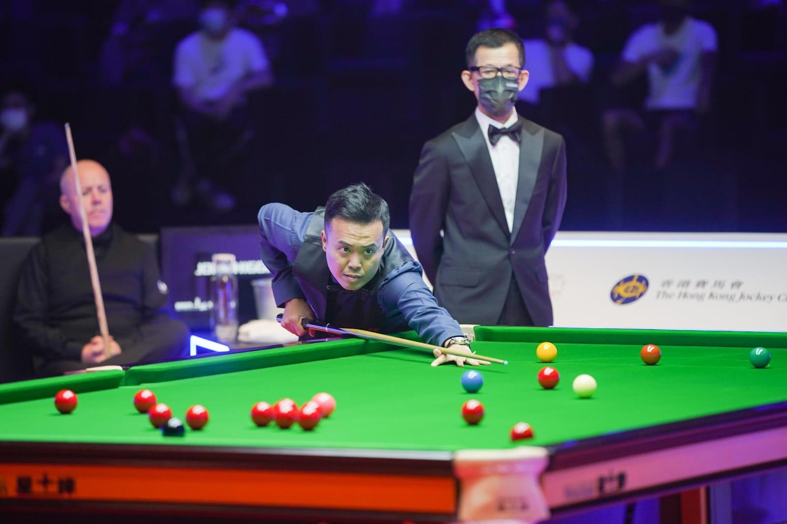 傅家俊四強面對希堅斯。(李睿哲攝)