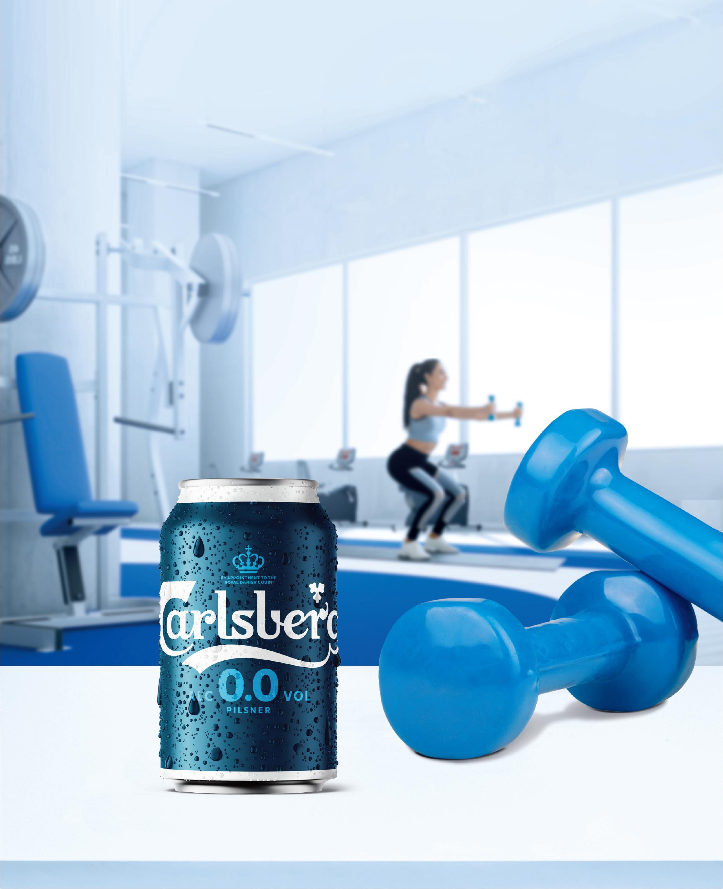 「零度嘉士伯」標榜低卡、零糖及零酒精。