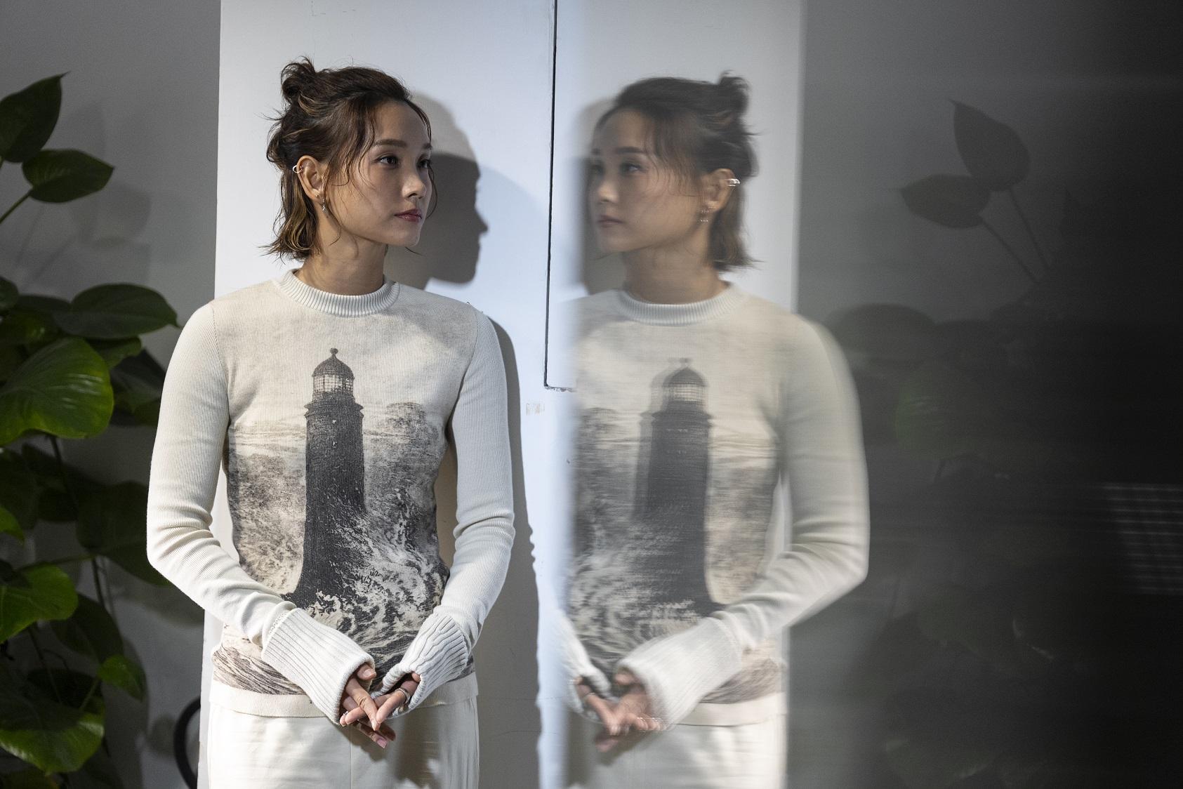 談善言的可塑性甚高,連毛舜筠都大讚她是甚具潛力的女演員。(陳奕釗攝)