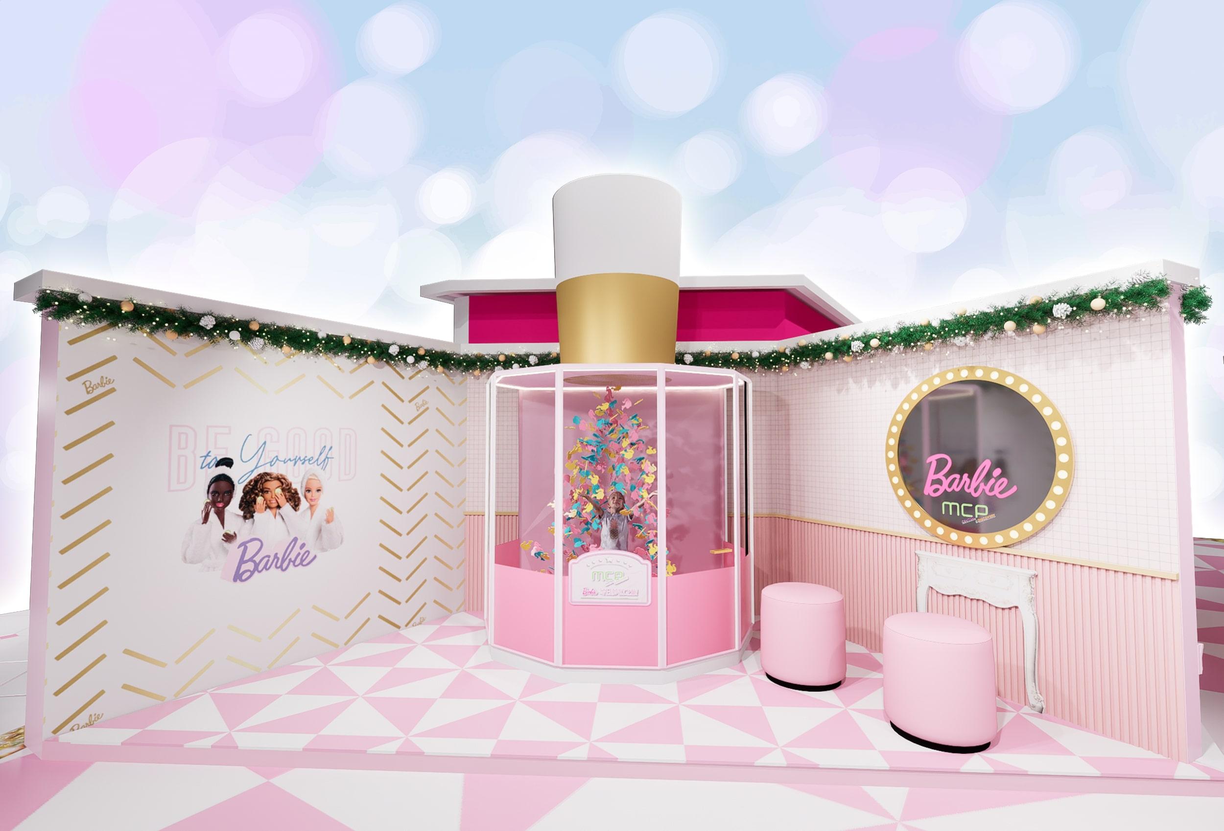 「Barbie 奇幻變身之旅」巨型指甲油主題裝置