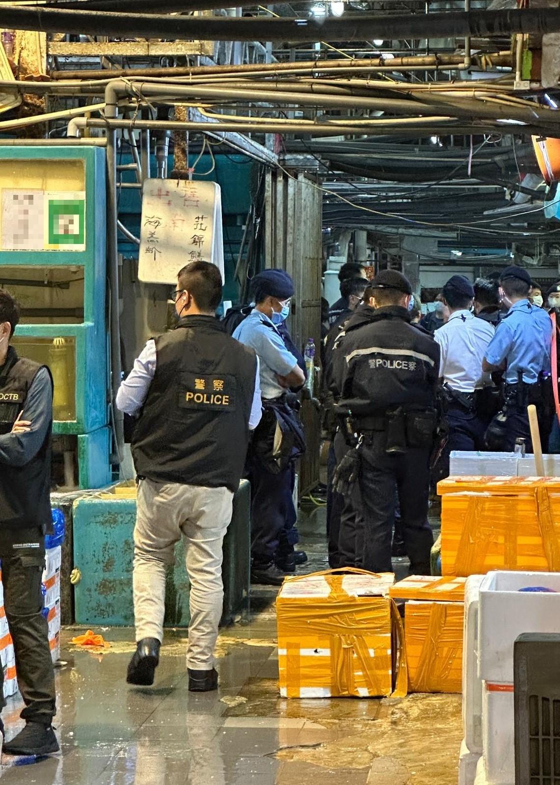 香港仔魚類批發市場有批發商疑合謀定價,競委會與多個部門採聯合行動。