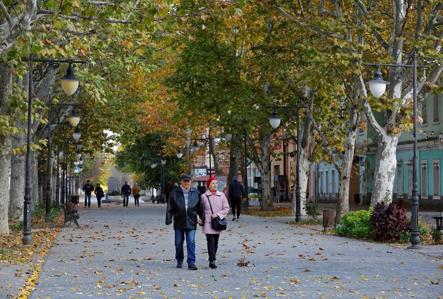 圖為赫爾松州首府赫爾松市。(路透社)