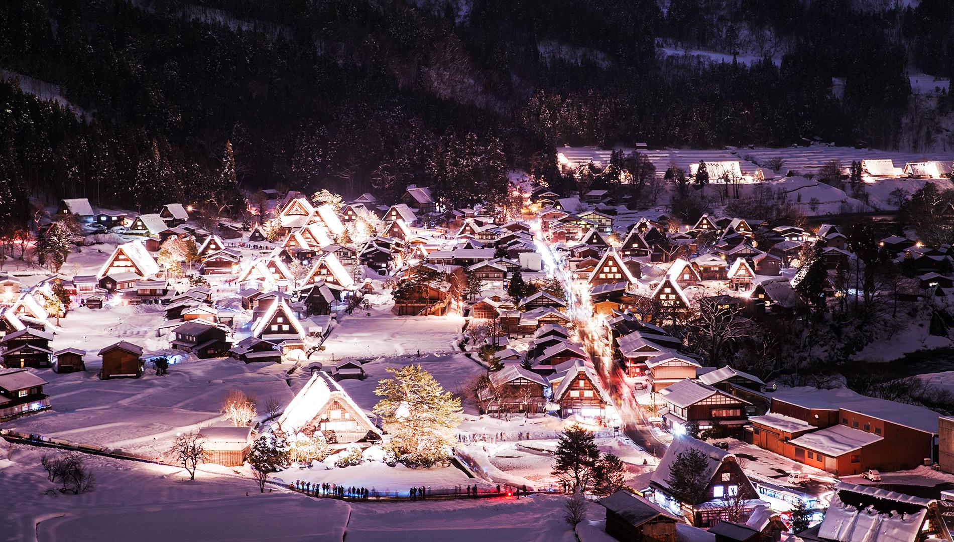 白川鄉冬季點燈活動