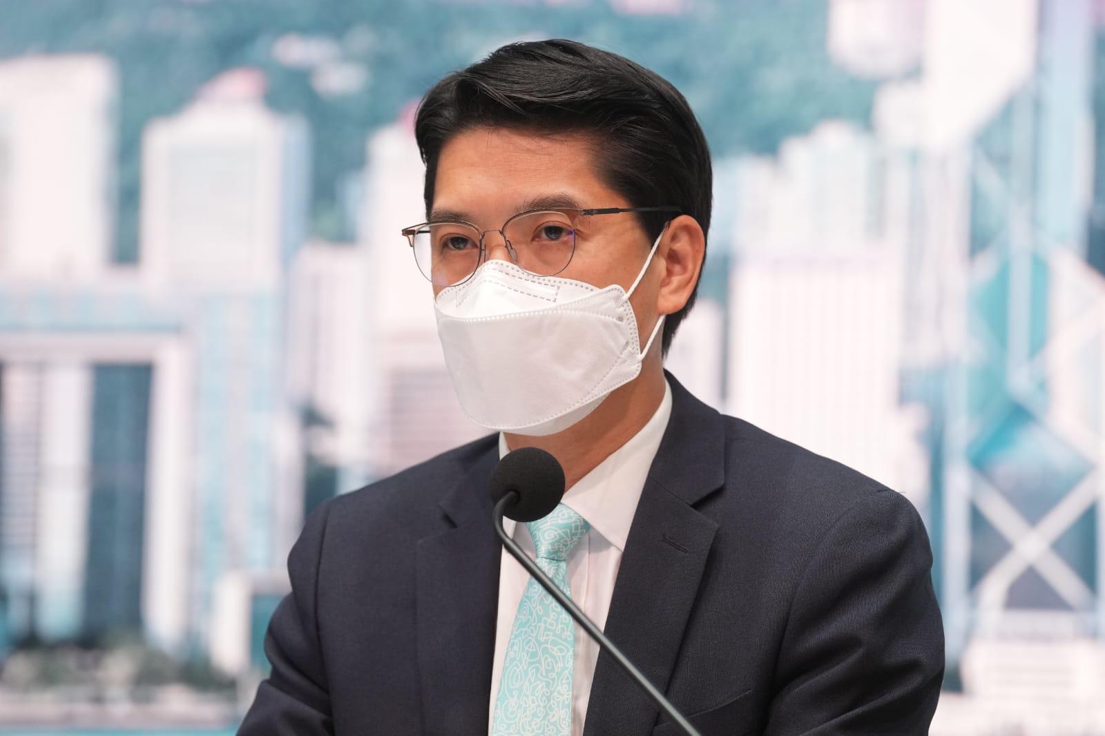 劉家獻稱,新冠確診患者住院數字持續上升。(陳奕釗攝)