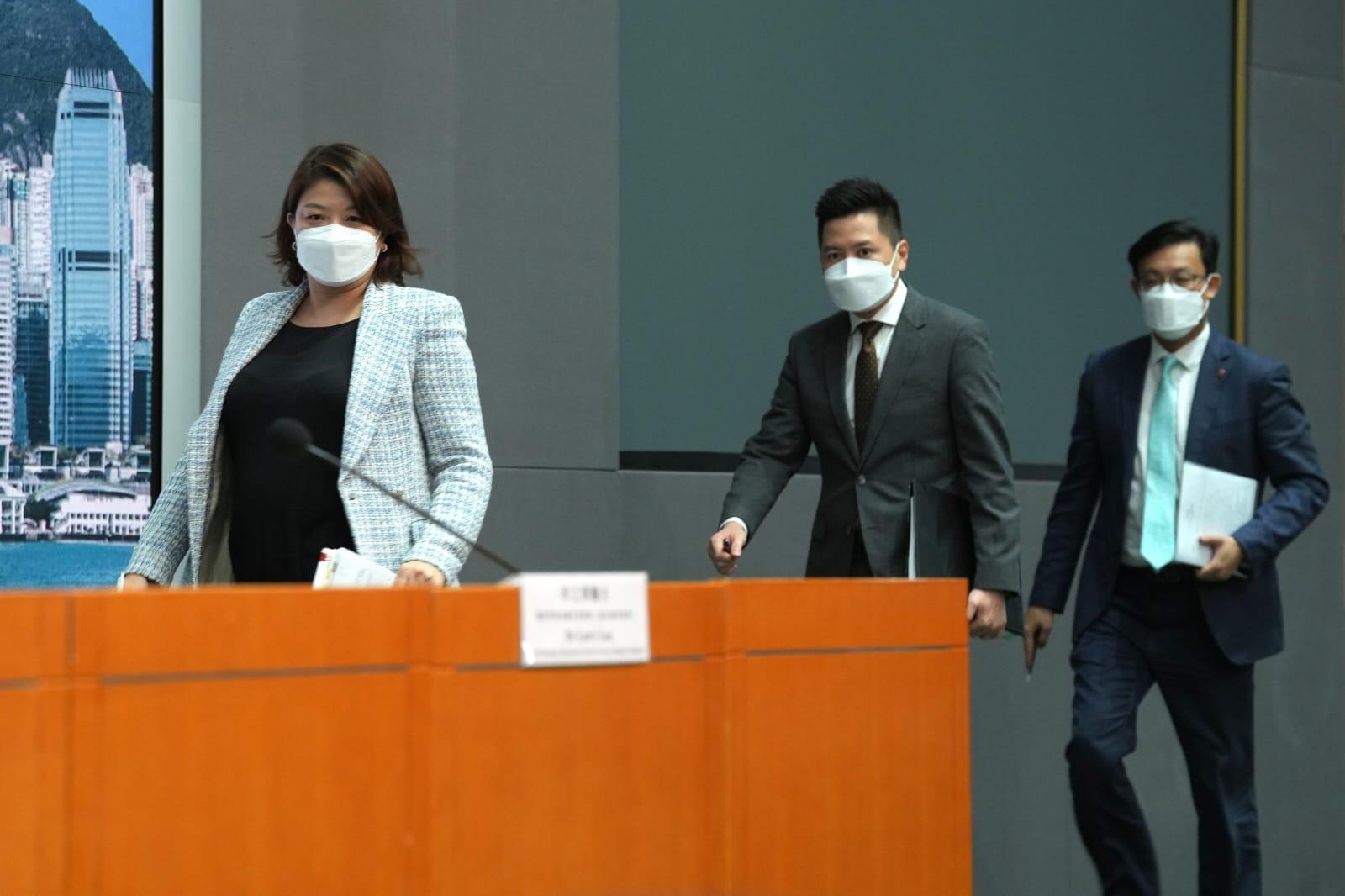 疫情記者會。(陳奕釗攝)