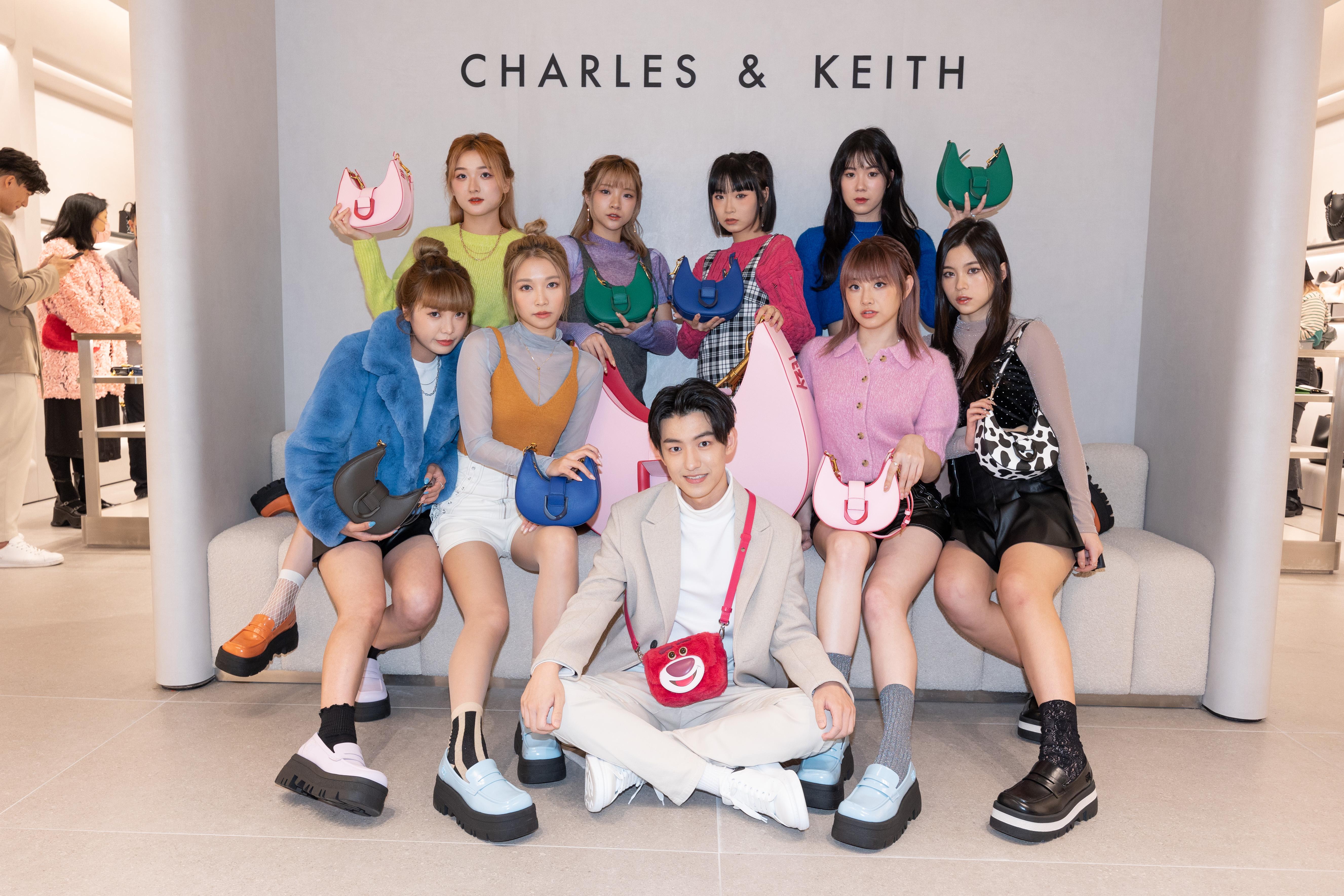 一眾新生代藝人出席CHARLES & KEITH在又一城的新店活動。