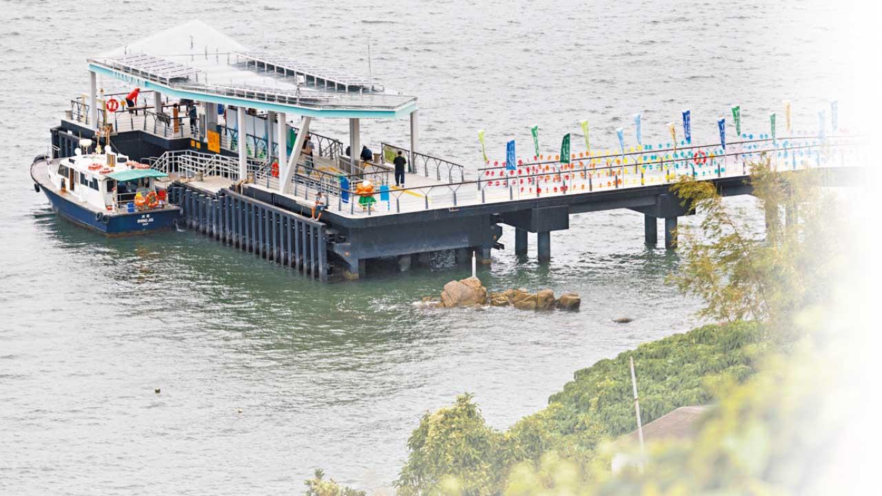 減潮汐影響工人安全施工時間 新南丫島北角碼頭採用預製件設計