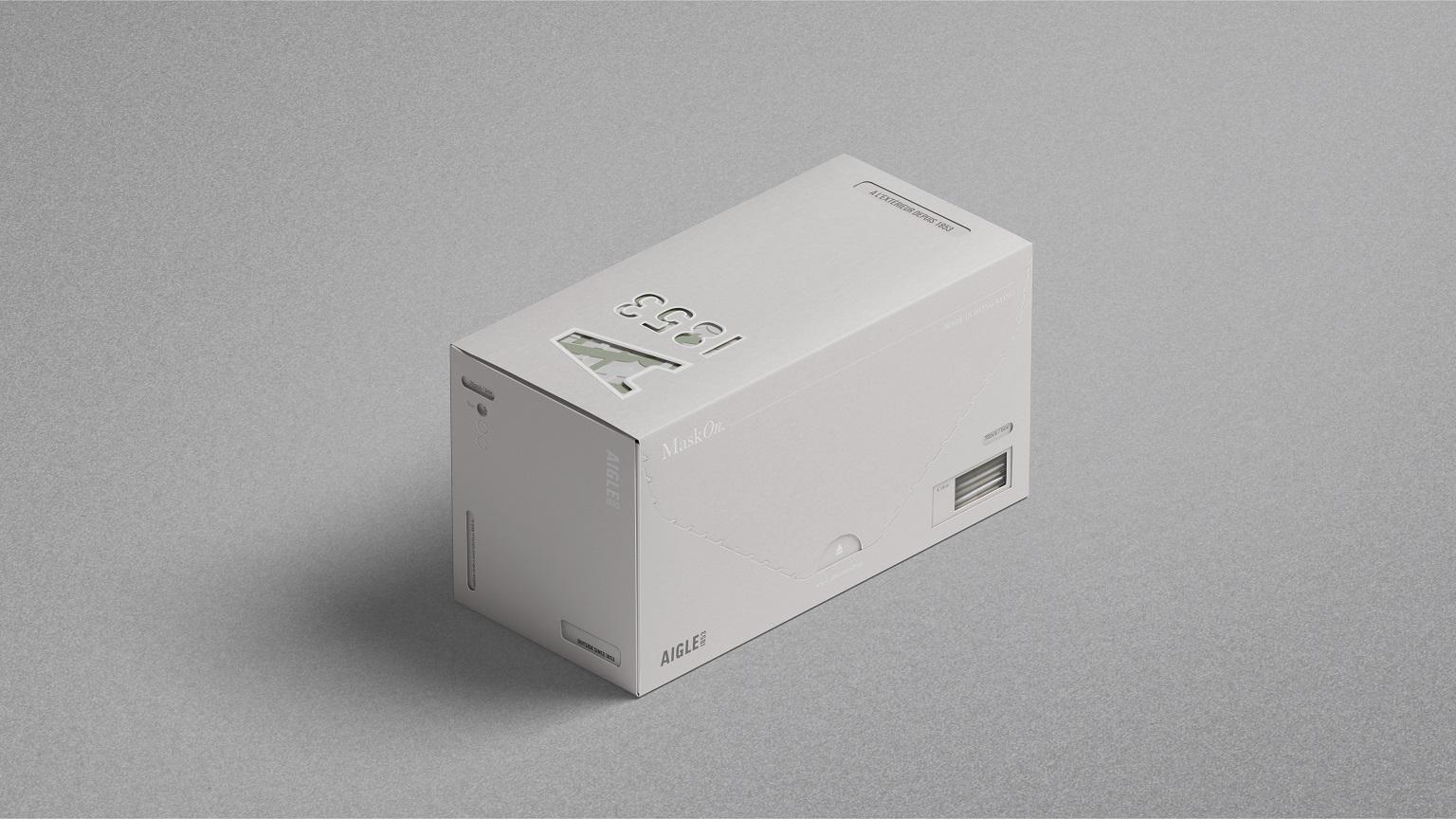 AIGLE x MaskOn生物降解口罩由即日起於指定專門店及網上商店公開發售,價值$168。