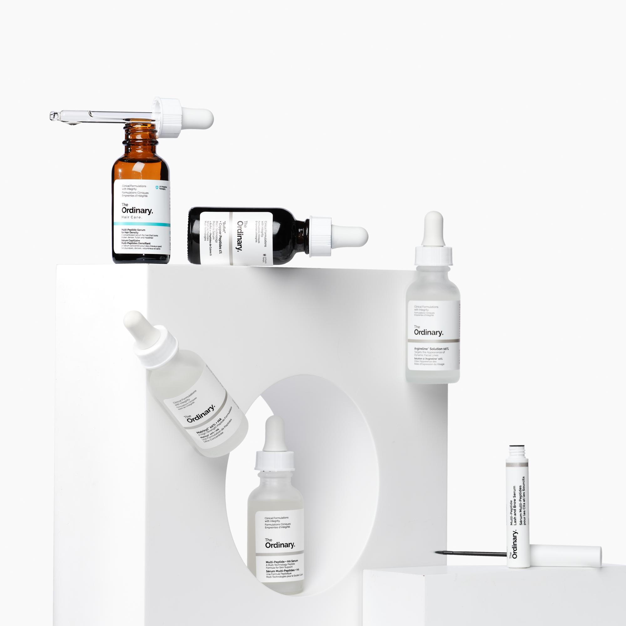 The Ordinary的產品成分簡單。