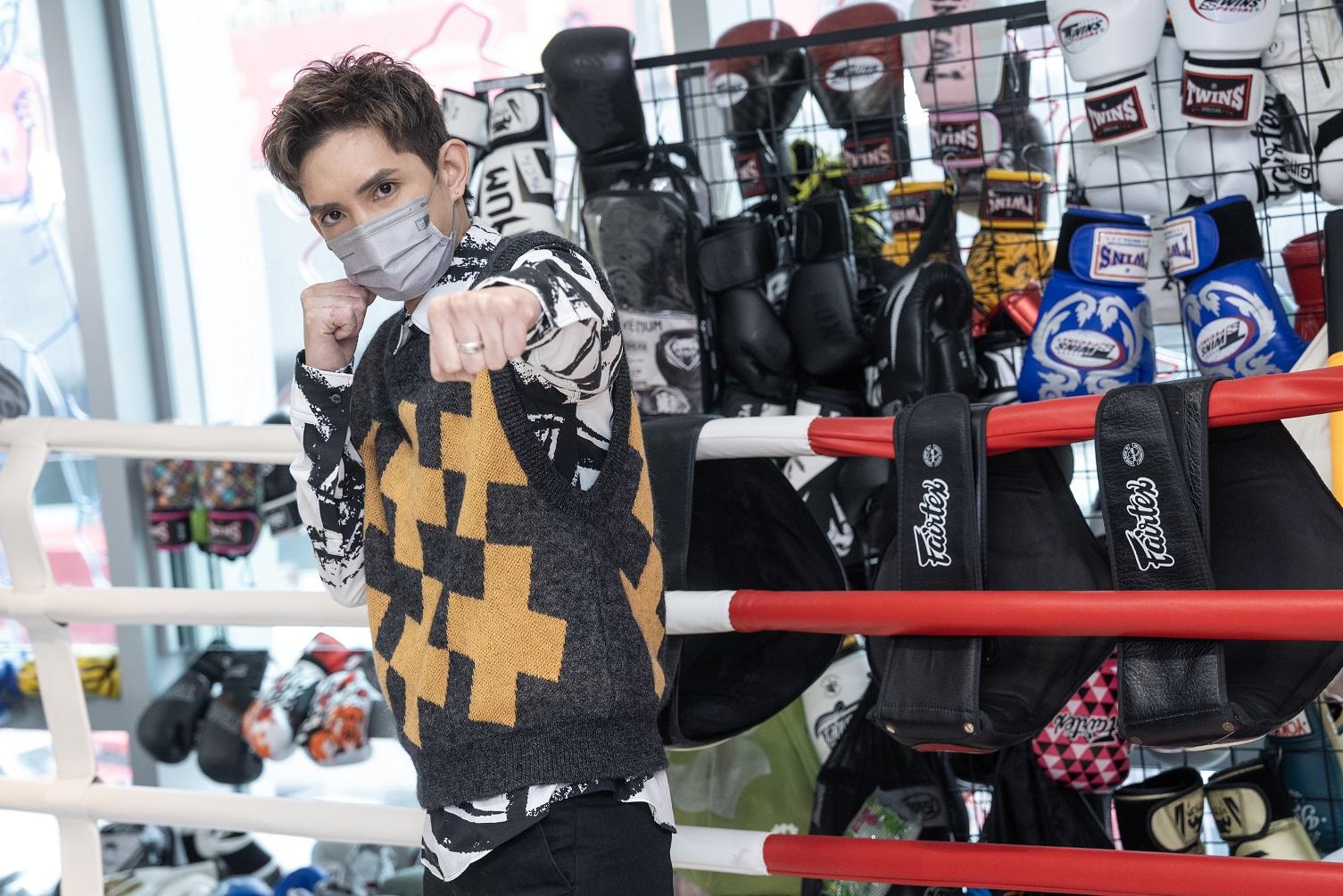 拳手的眼神很重要,必需要展現決心。(陳奕釗攝)