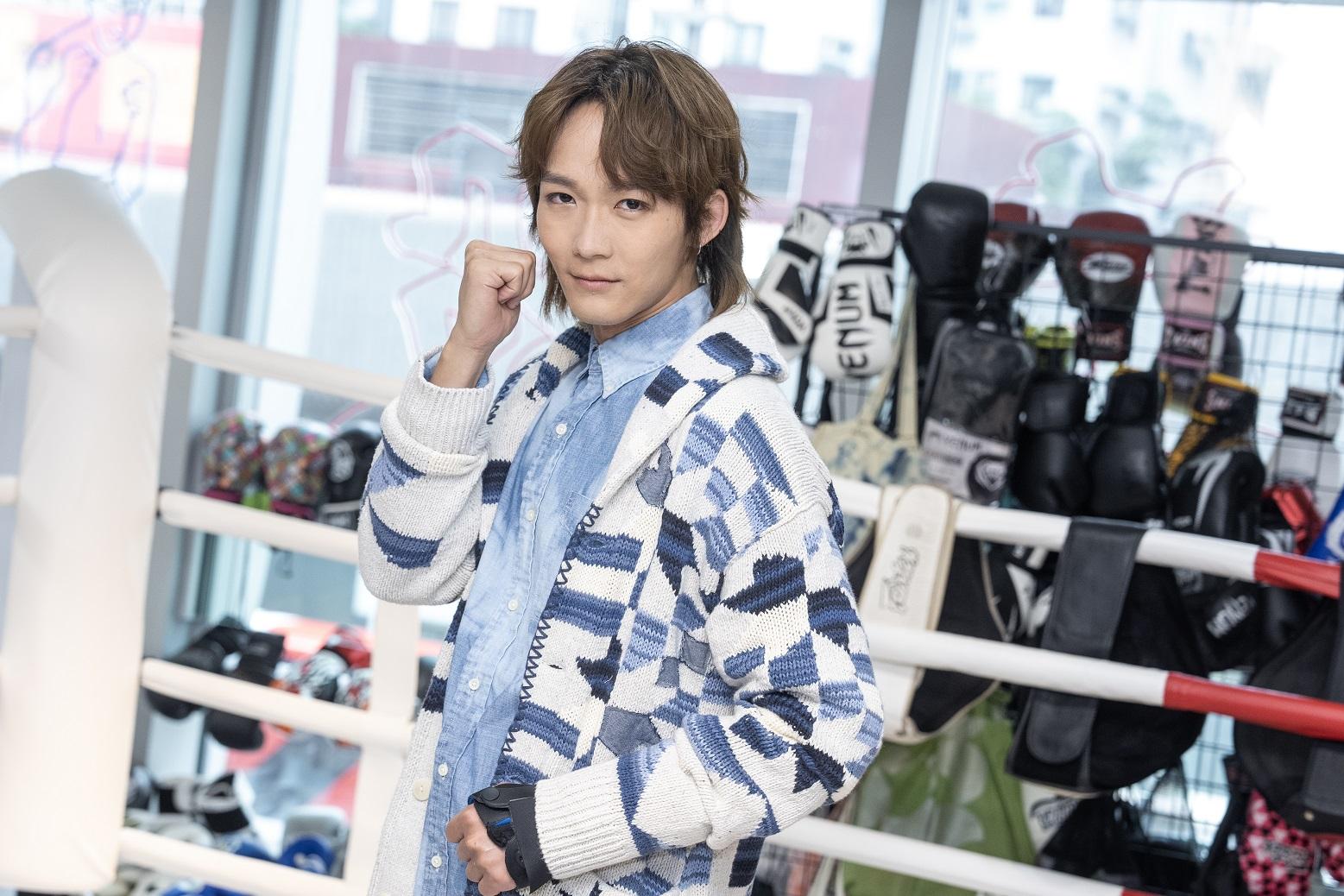 Alton演有香港背景的日本拳王,故此不用學日文。(陳奕釗攝)