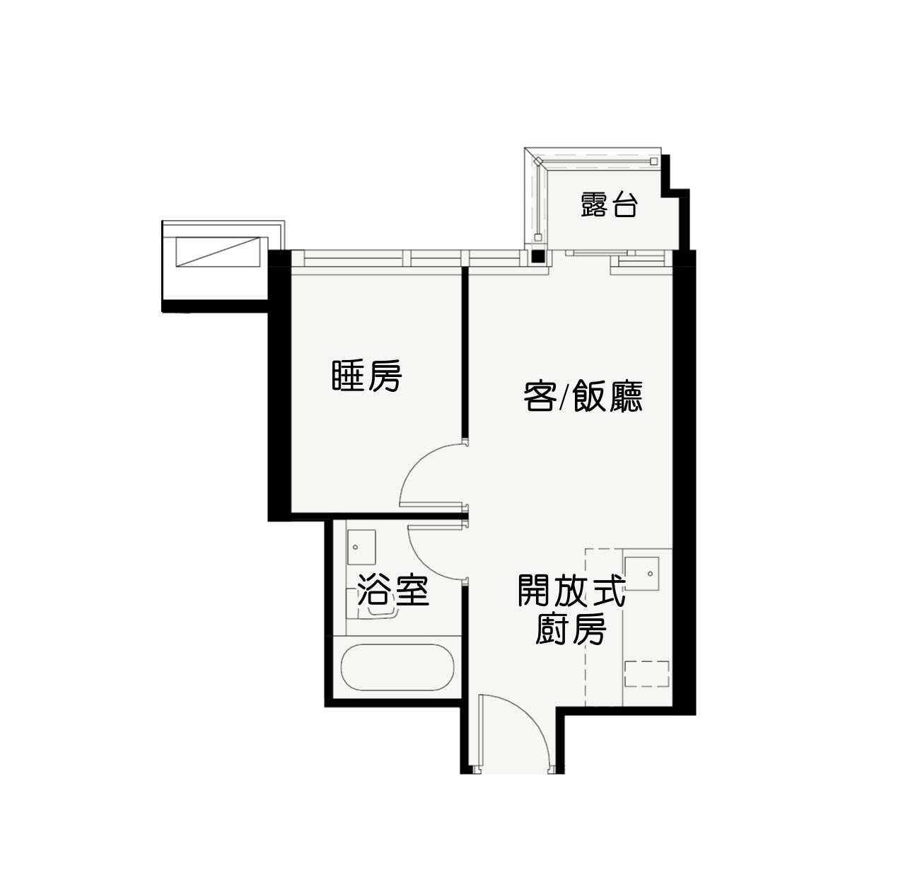 圖則為第1座28樓D室,實用面積312平方呎。