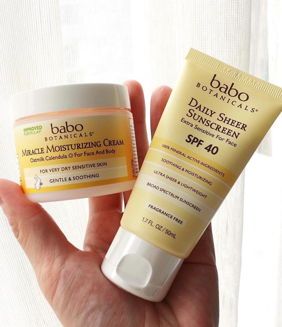 奇蹟保濕霜 $125、有機礦物防曬日霜 SPF40 $160