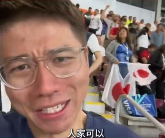 內地網紅目睹日本反勝的發言。(影片截圖)