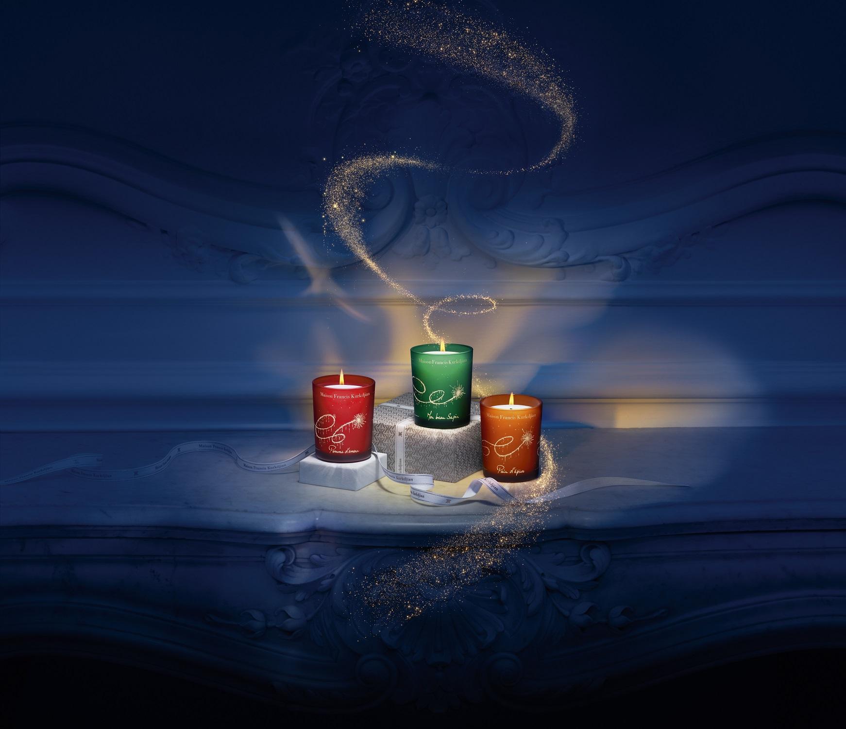 聖誕禮物女朋友2022|Maison Francis Kurkdjian 節日香氛蠟燭 各$680/180g