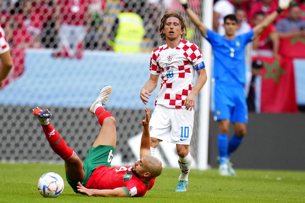 克羅地亞的莫迪歷為世界盃首輪重奪控球王。(美聯社)