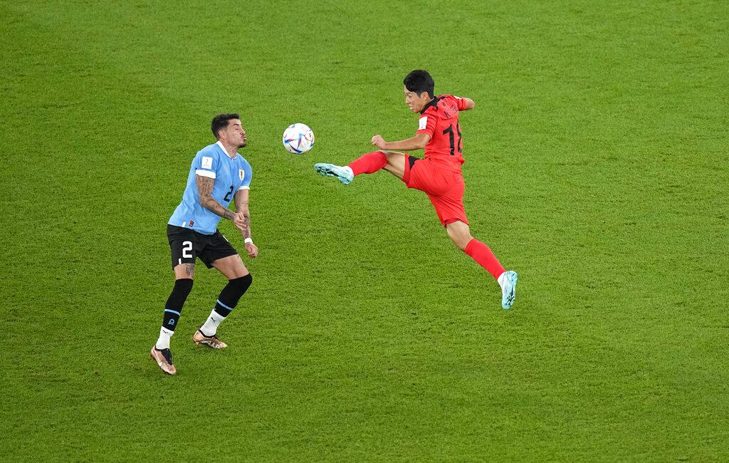 烏拉圭首戰賽和南韓,要擊敗葡萄牙才獲出線主動權。(美聯社)