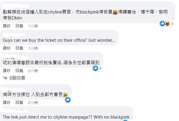 有網民指購票期間,網頁跳了去買楊千嬅、譚嘉儀等演唱會的購票頁。