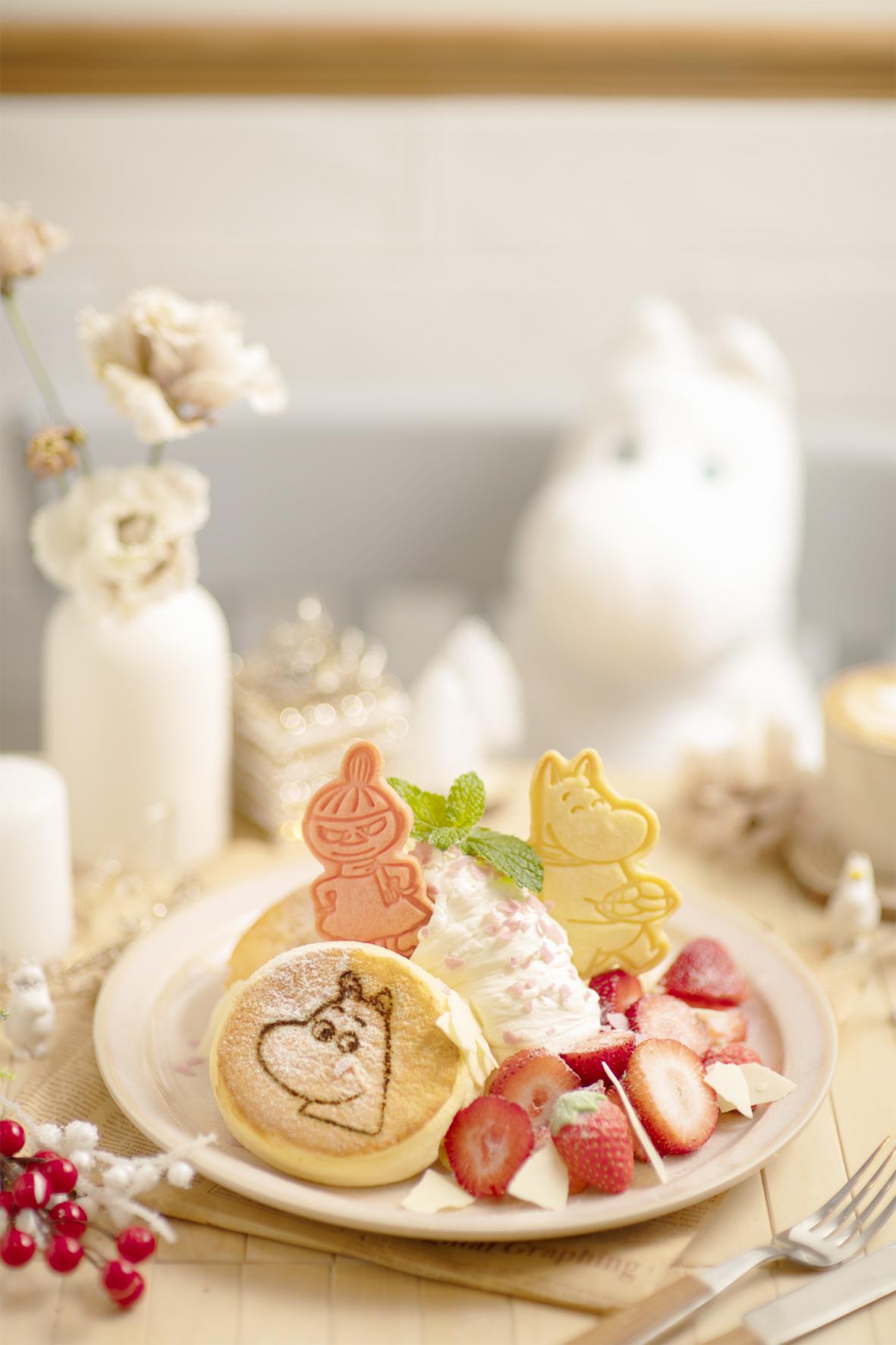 粉紅冬日姆明谷梳乎厘。