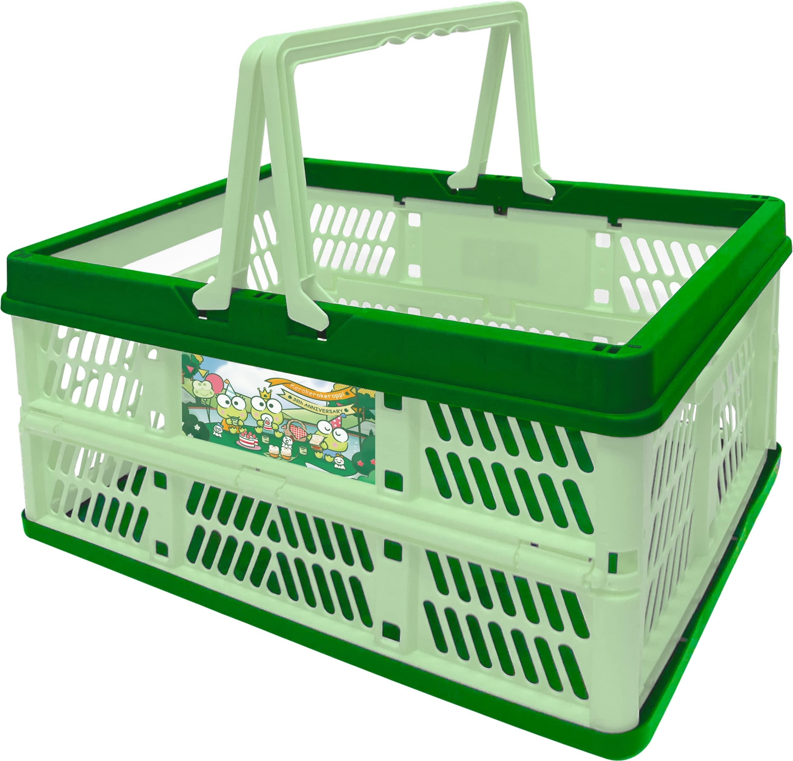 Kero Kero Keroppi 35週年紀念版摺疊式膠籃(預購價:$79)