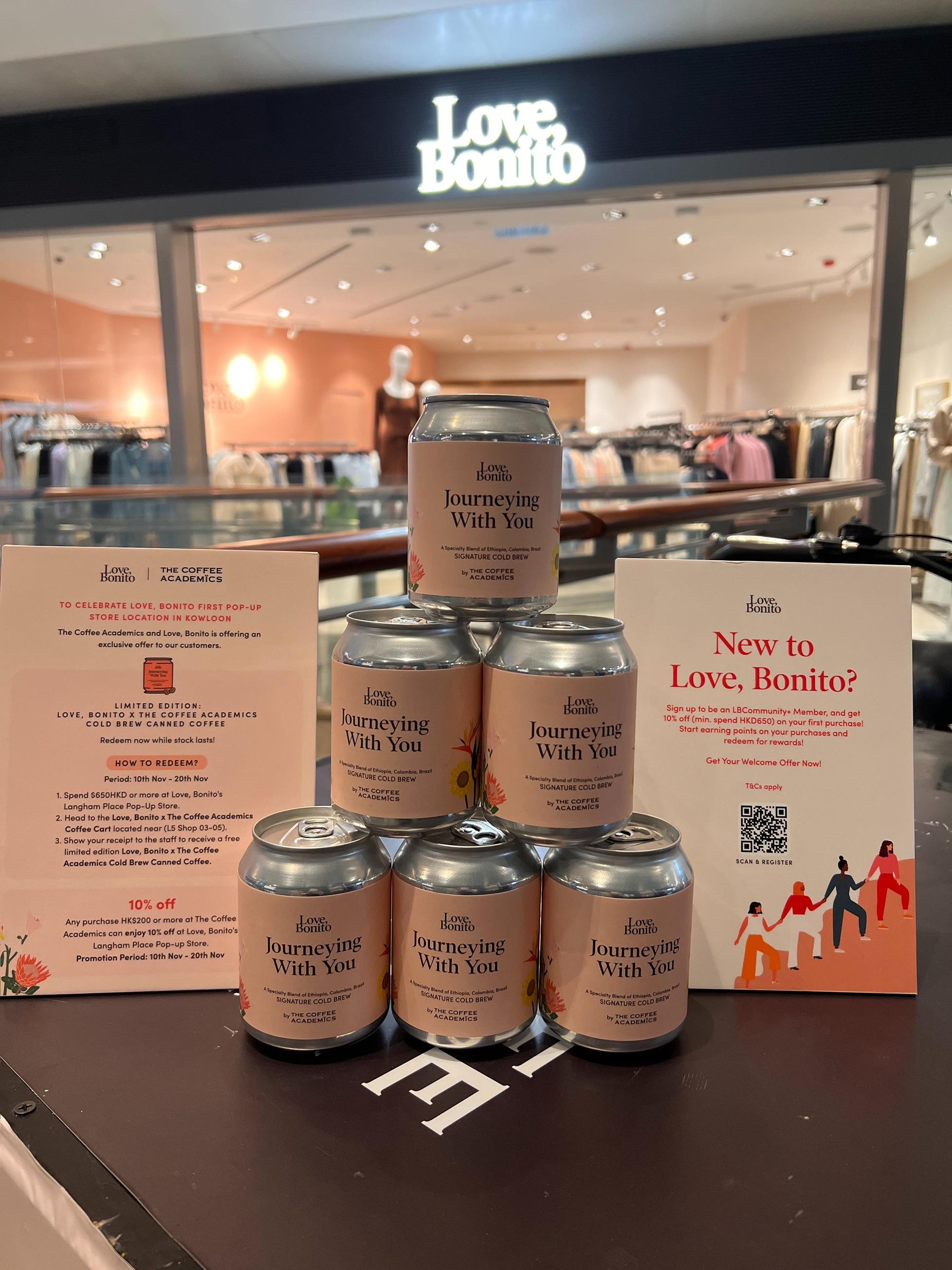 Love, Bonito x The Coffee Academics免費冷萃咖啡