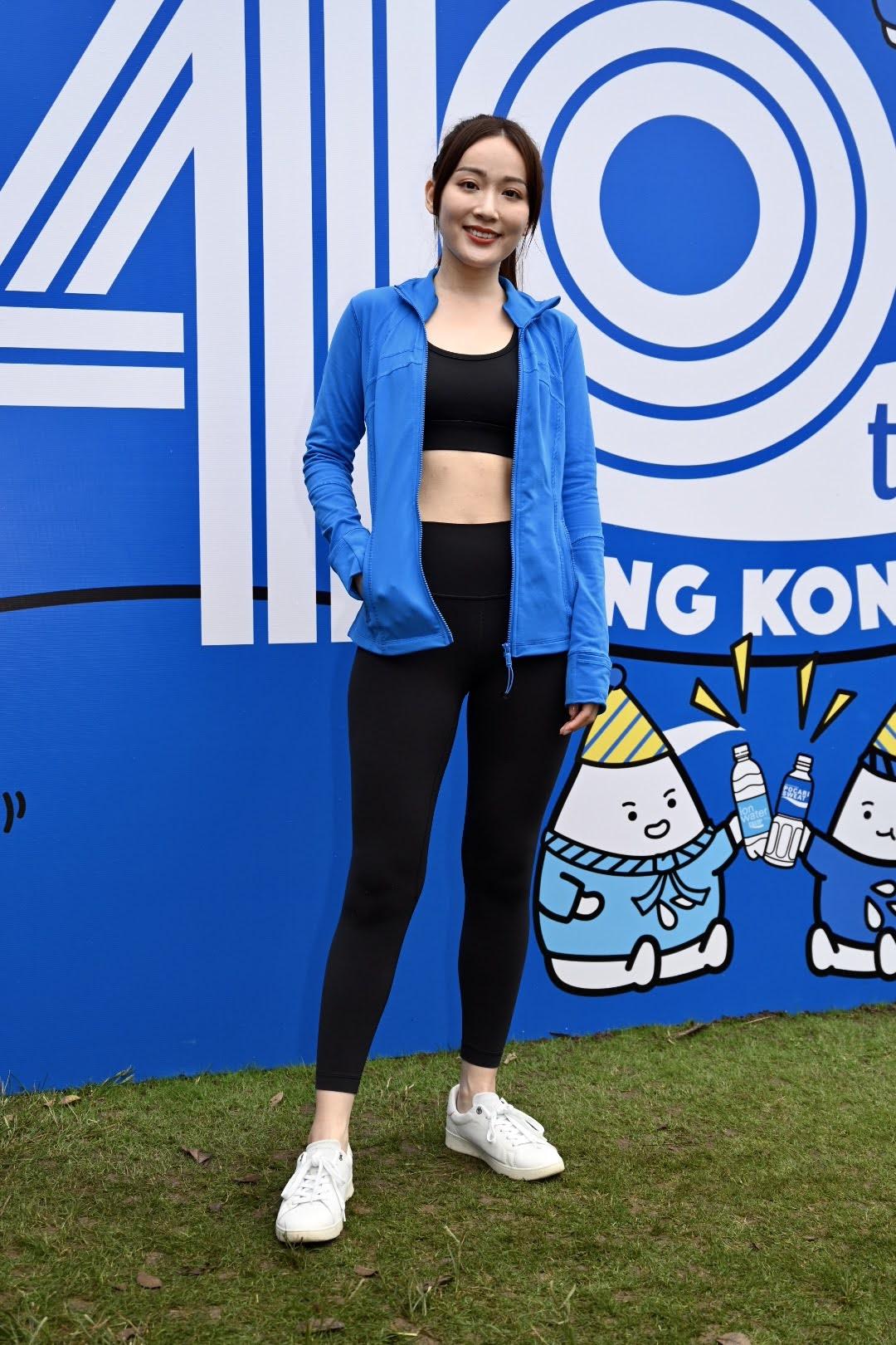吳海昕出席寶礦力水特跑步祭。