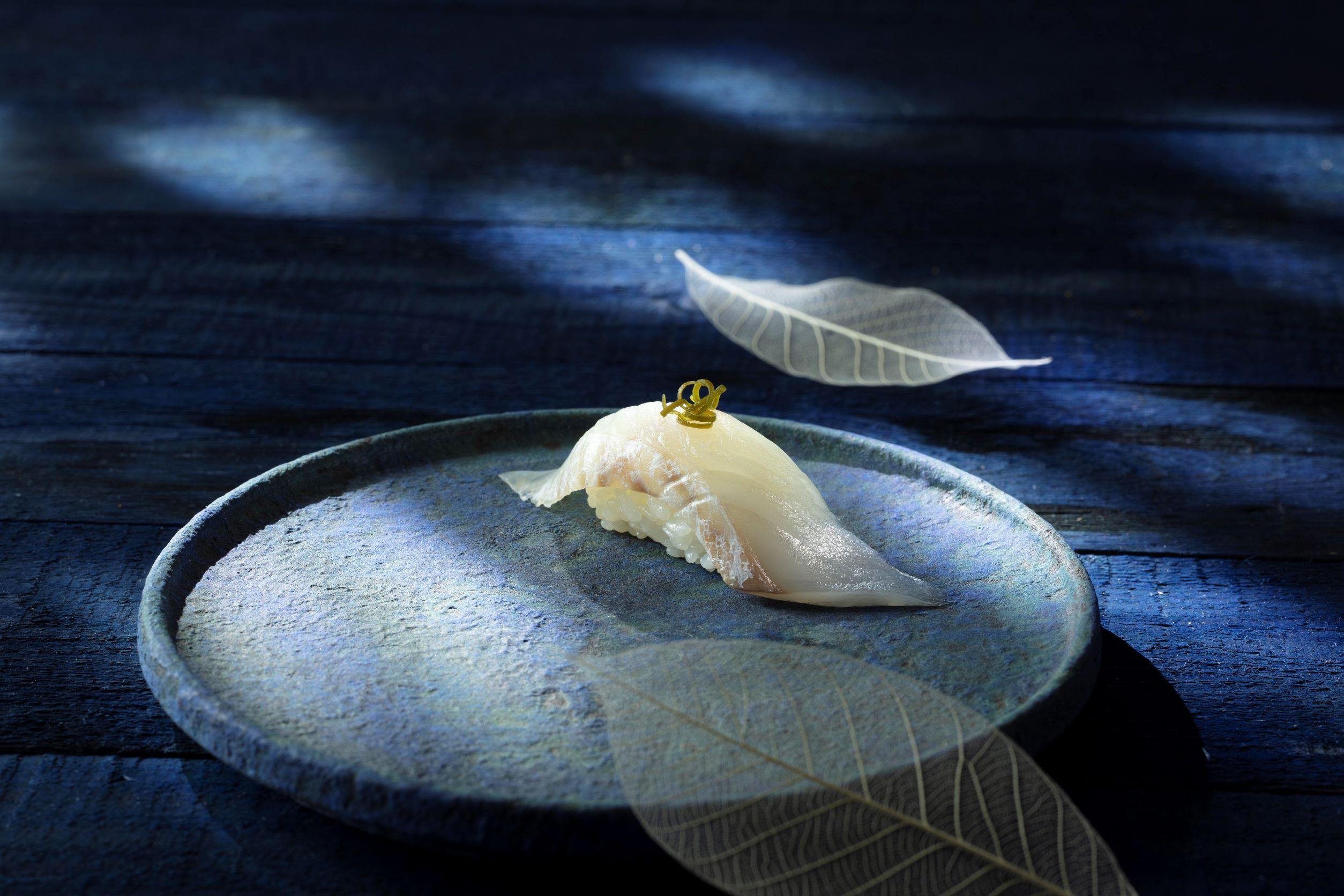 平目昆布漬壽司($22/件)