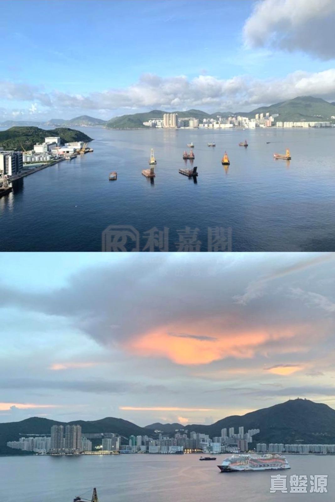 單位座向西南,享超開揚遼闊海景。(代理提供)