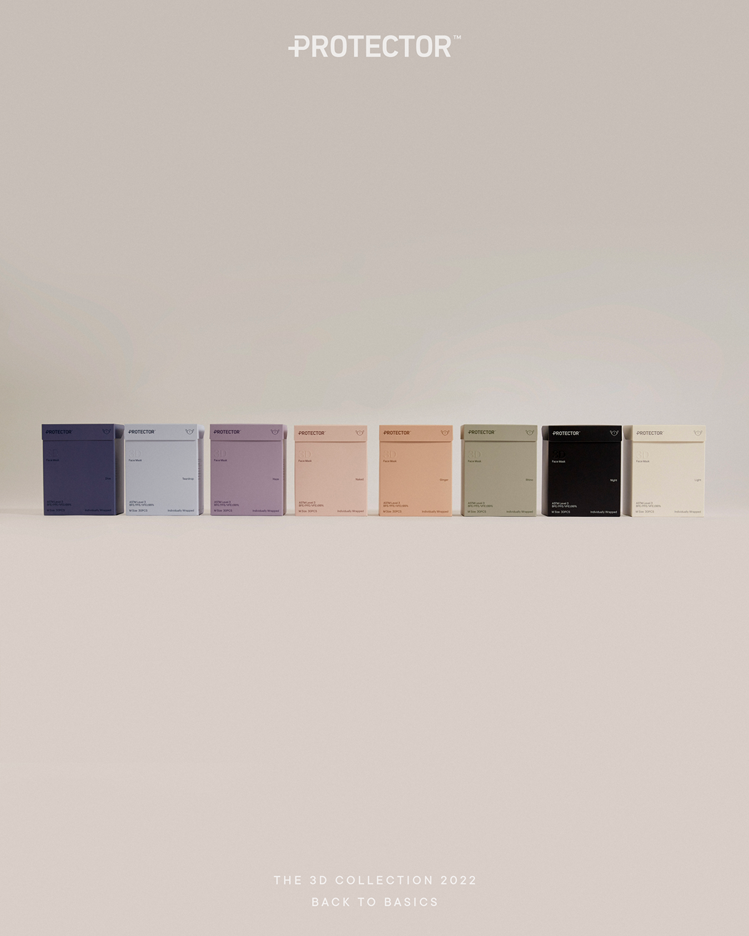 Protector 3D立體口罩本身已有8色。