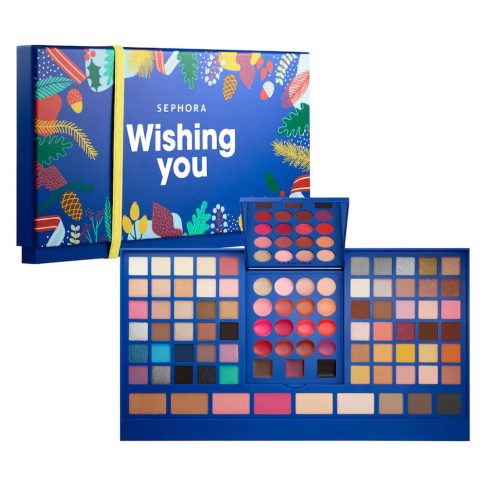 2022聖誕化妝品護膚套裝推介|Sephora 限量版Wishing You Blockbuster 聖誕化妝盤 $390