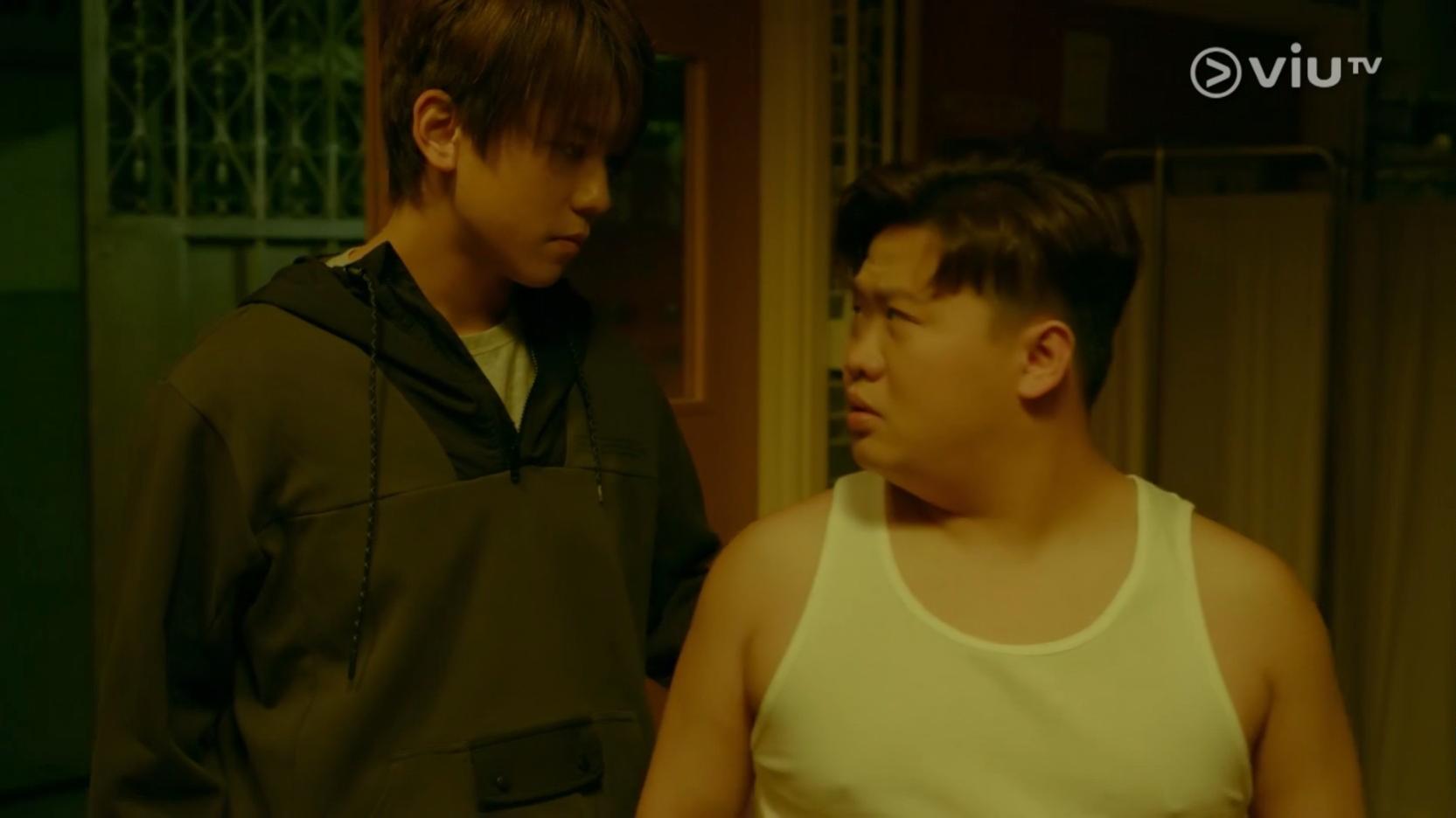 姜濤與肥仔這一幕充滿濃濃愛意。