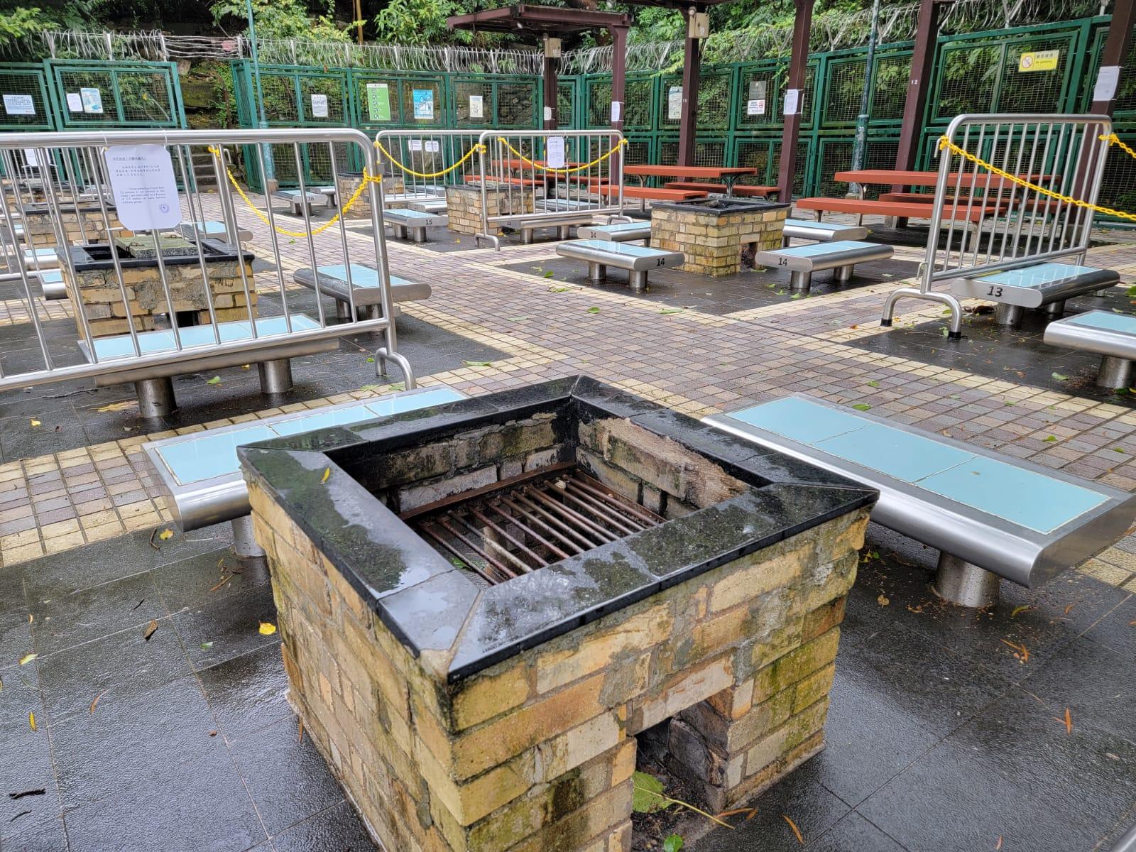 政府放寬防疫措施,康文署燒烤場今日重開。(陳奕釗攝)
