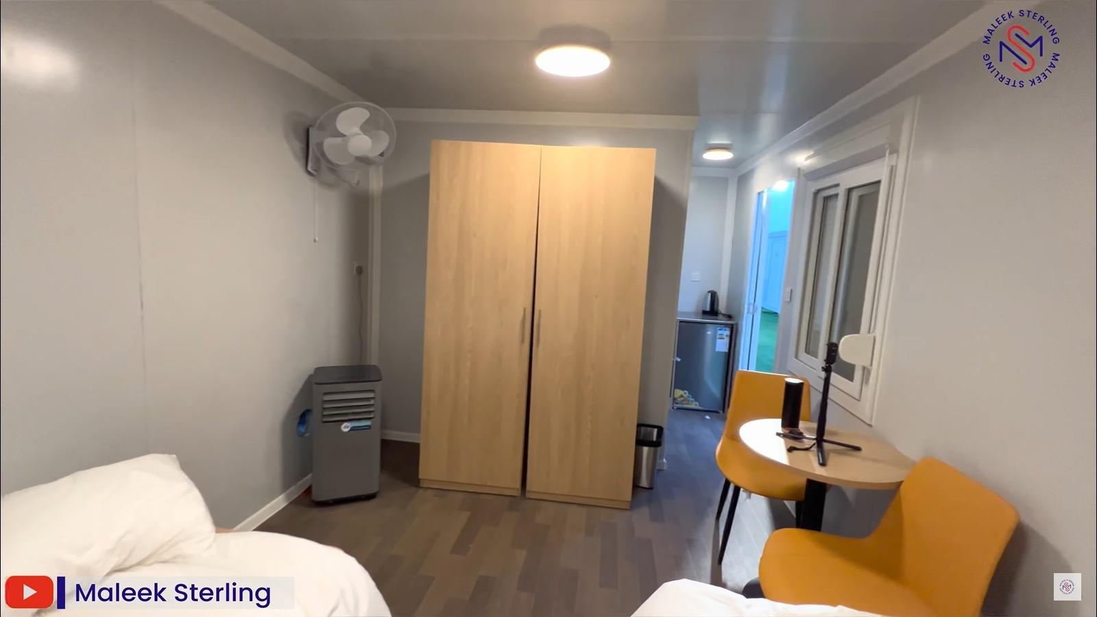 卡塔爾球迷村。(Maleek Sterling youtube影片截圖)