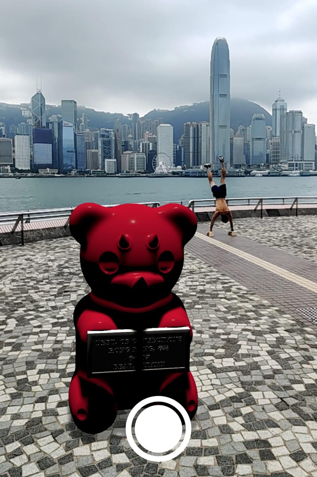 擴展實境(AR)拍攝功能。(李睿哲攝)