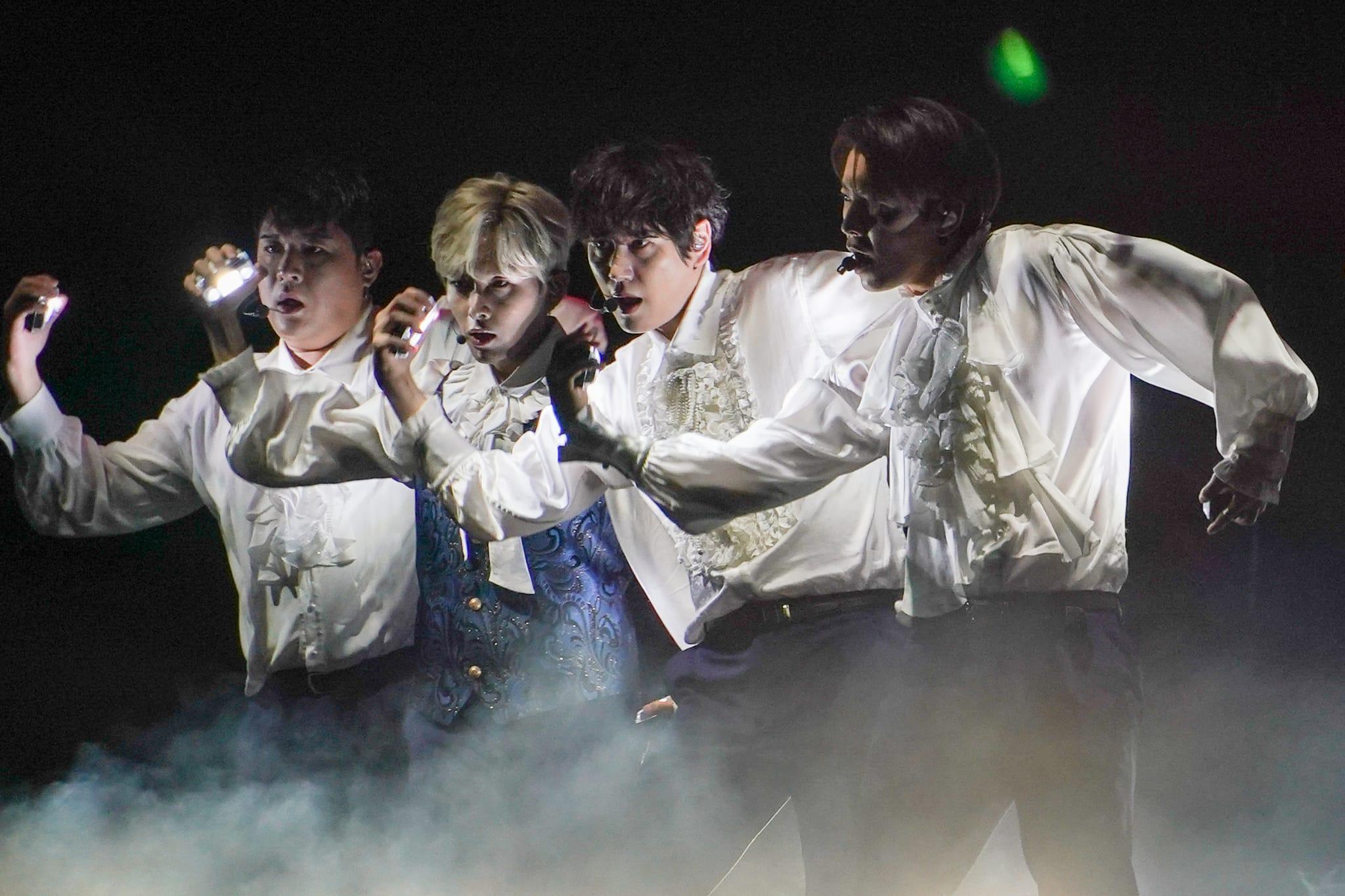 Super Junior開騷,必然會勁歌熱舞。 (李睿哲攝)