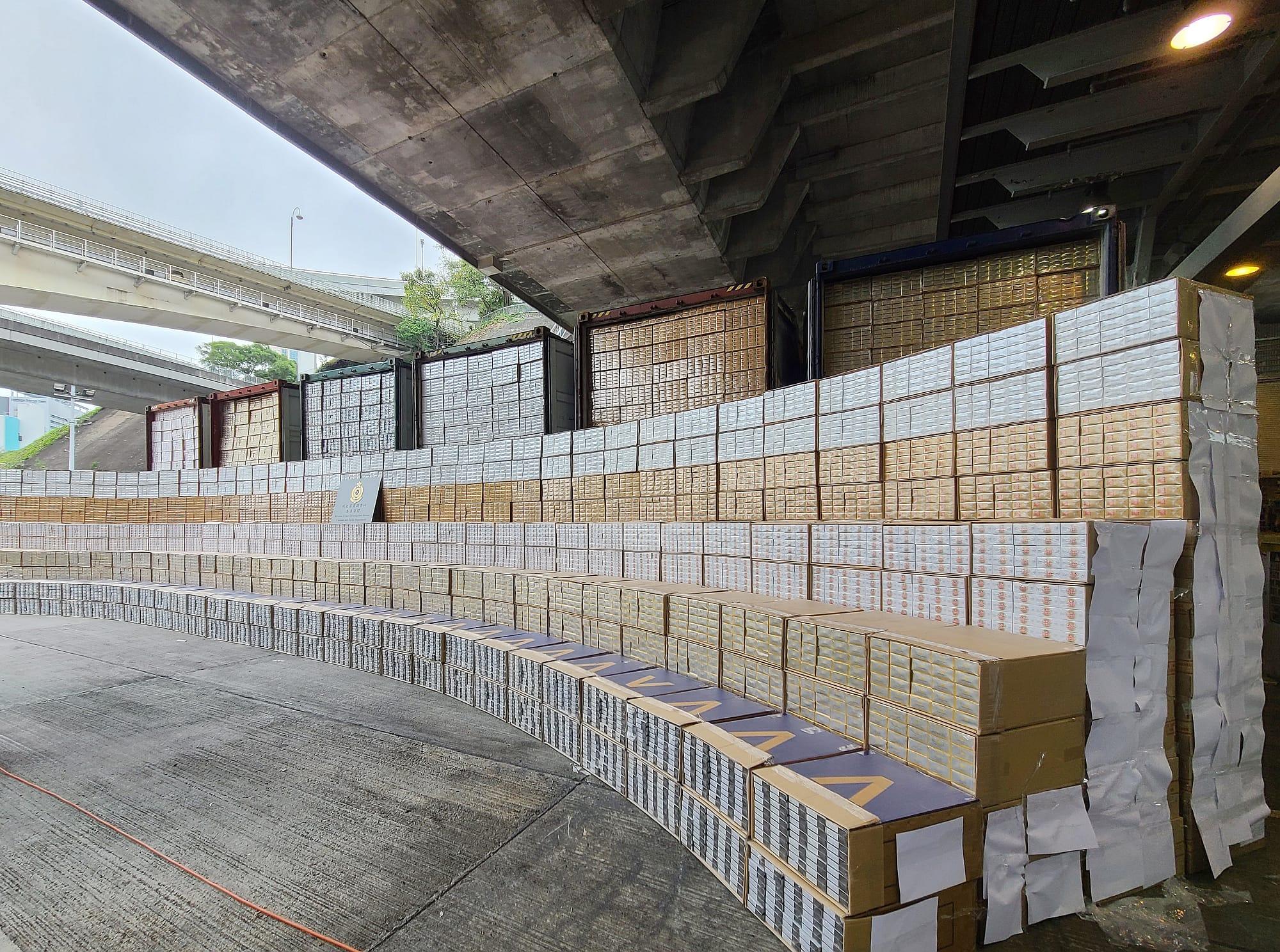 海關破1.8億元私煙案拘3人 檢約6400萬支未完稅煙 (更新)