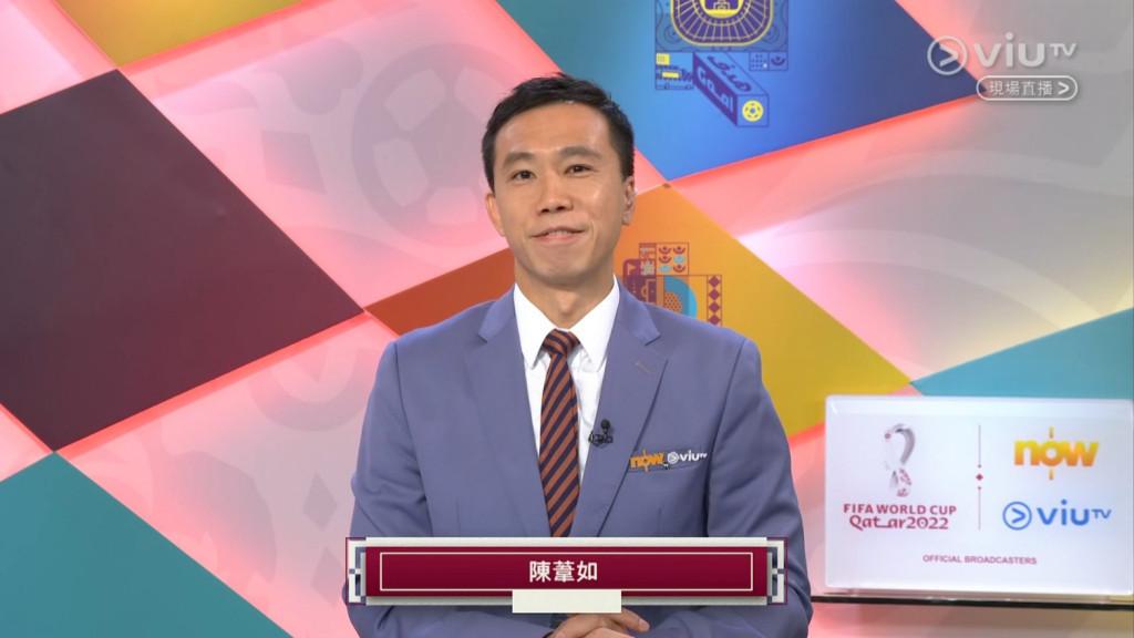 陳葦如被網民封為最強講波佬,因為他每次都做足功課。