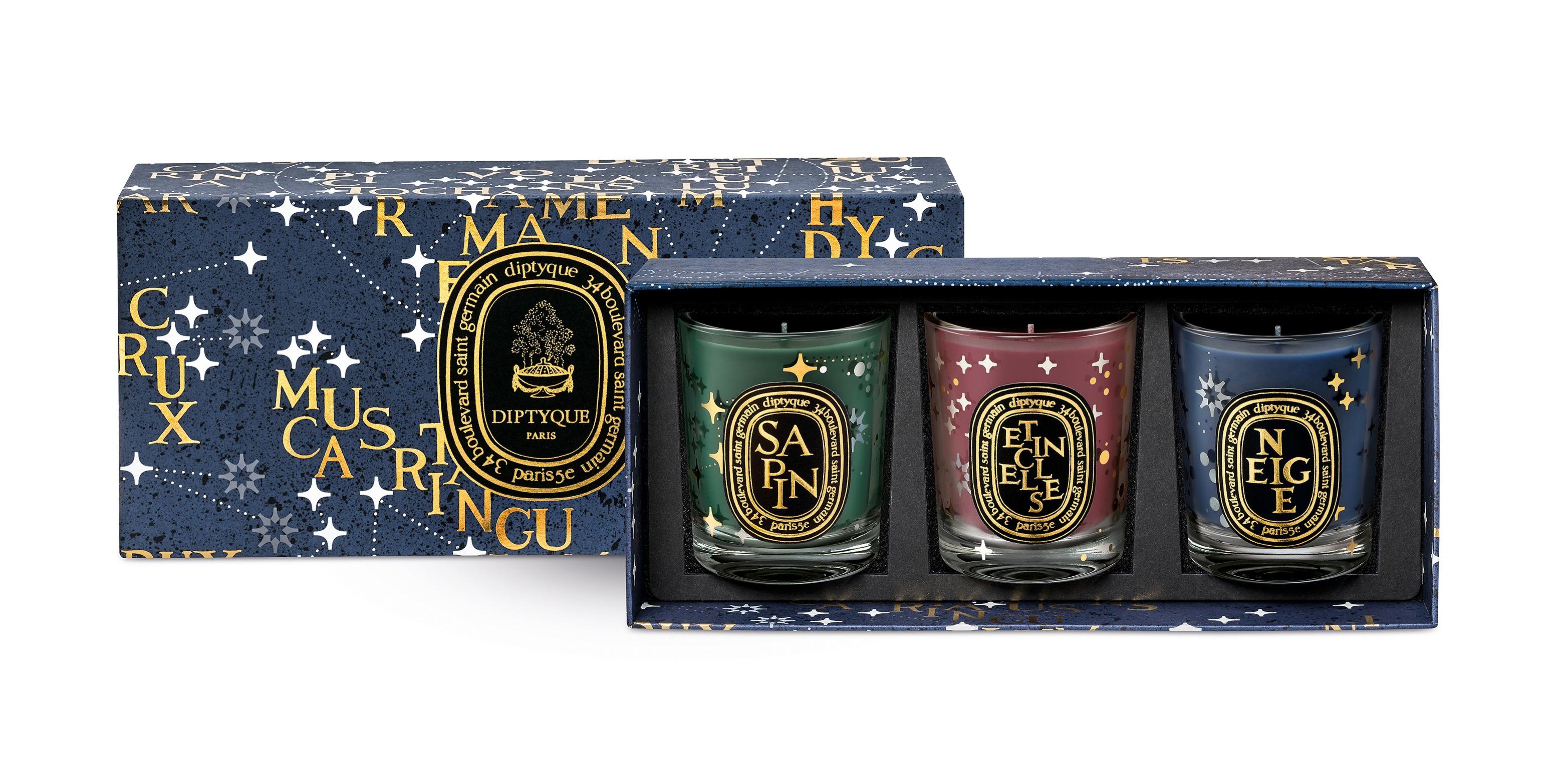 聖誕禮物女朋友2022|Diptyque限量版香氛蠟燭 套裝 1,080/3 x 70g