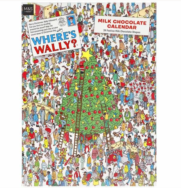 「Where's Wally?」 聖誕倒數日曆│Wally的粉絲們聖誕快樂!於聖誕前夕每天尋找Wally蹤影,同時享受滋味牛奶朱古力。 ($59)